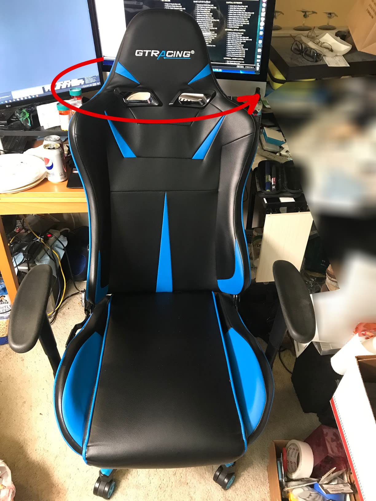 GTPLAYER Ergonomic Office Chair with Flip-up Armrests Executive Computer Chair for Home Office, Breathable Mesh & Comfy Lumbar Support, Black customer photo 2