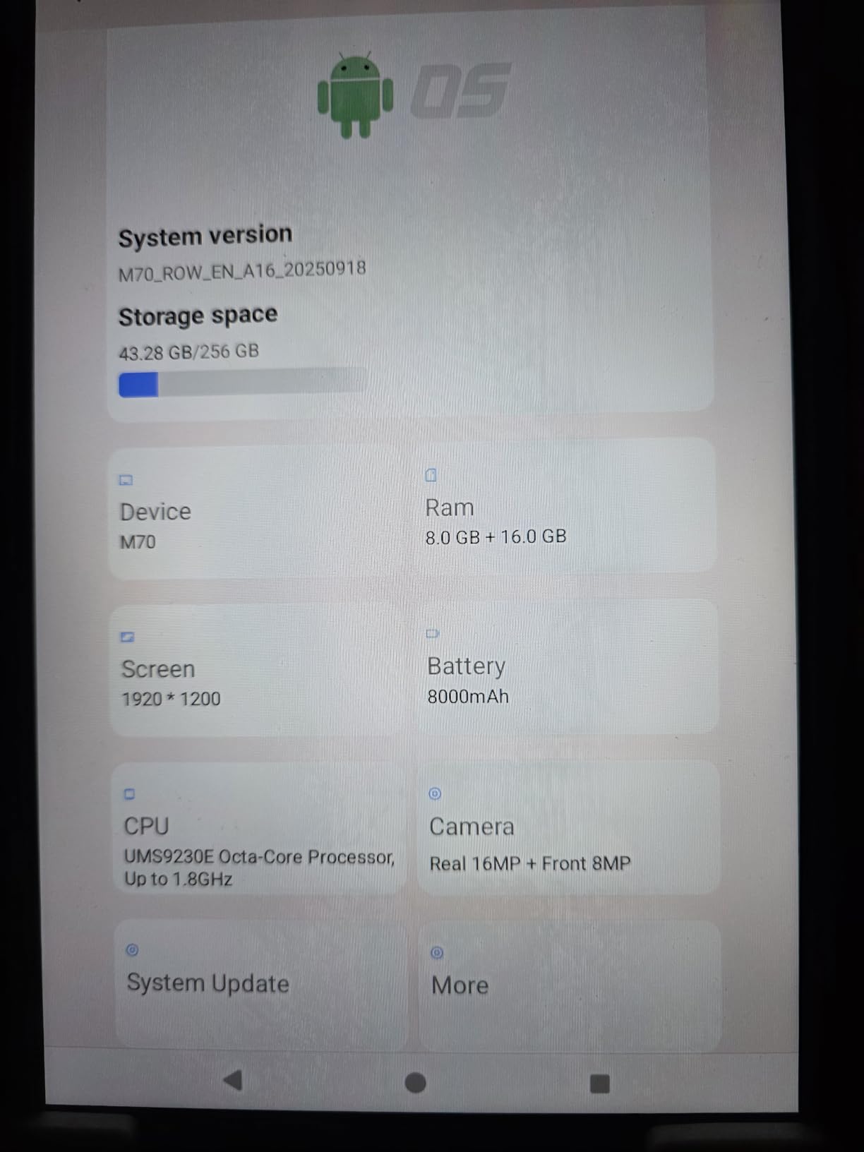11 Inch Tablet Android 16 with Keyboard, 32GB RAM + 256GB ROM (2TB Expand) | T615 Octa-Core, 1920x1200 IPS FHD Display, 16MP+8MP Dual Camera, Gemini AI, GPS, 2.4G/5G WiFi, 8000mAh, Widevine L1 customer photo 1
