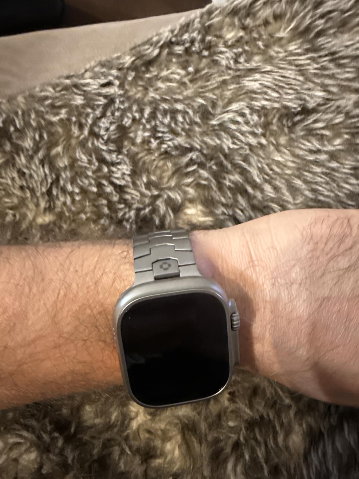 AGIS02 Titanium Band for Apple Watch Ultra 3/2/1 Band 49mm & Series 11/10 46mm, Grade 5 Titanium Ultra Watch Band for Men with DLC Coating, Durable and Lightweight iWatch Metal Strap customer photo 1