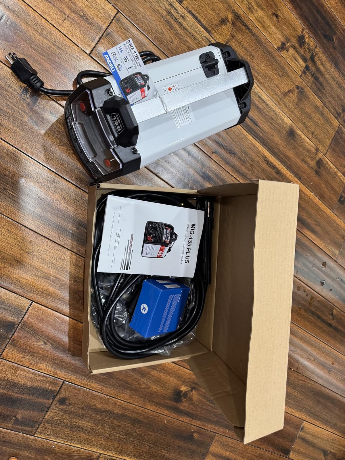 ANDELI 4-in-1 MIG Welder with 2.4GHz Wireless Remote 145A, 110V/220V | Gas MIG/Flux Core/Lift TIG/Stick, Clear Display, Synergic Control, Helmet and Gloves Included, Auto Repair, DIY Metalworking customer photo 1