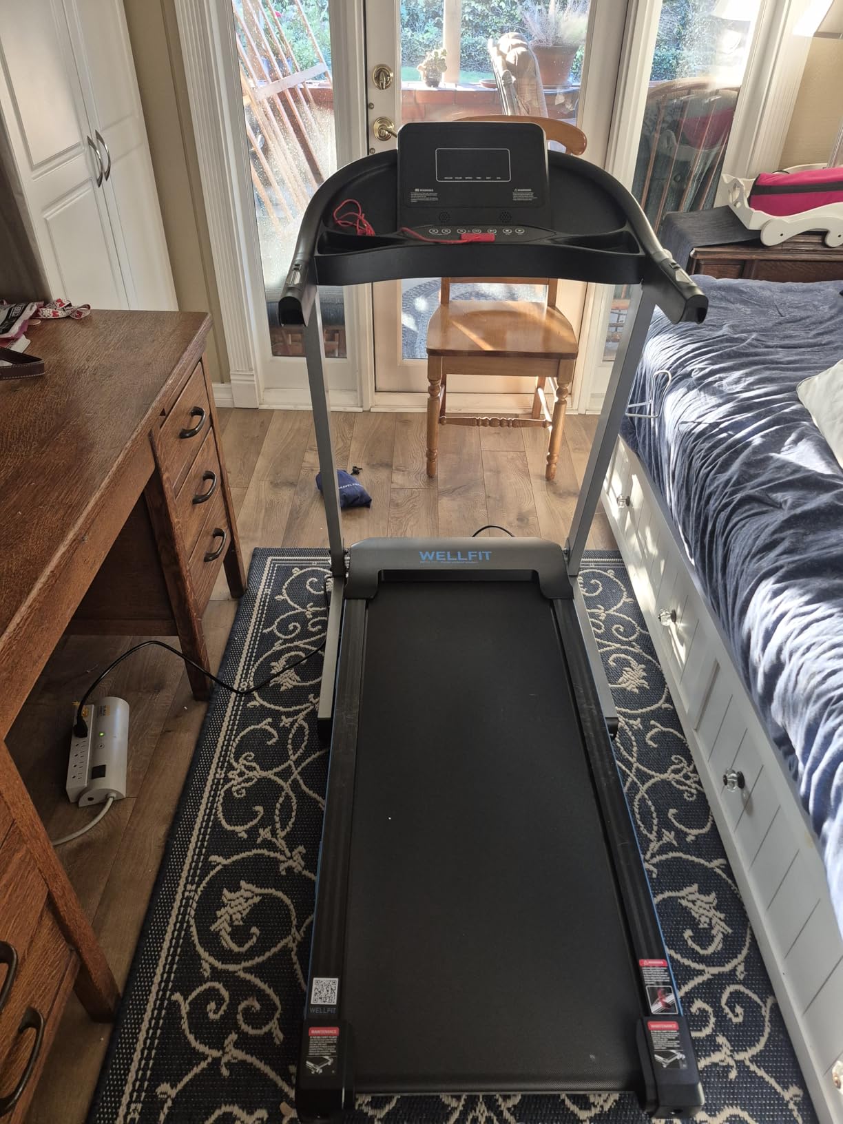 15% Auto Incline Foldable Treadmill, Heavy Duty Treadmills for Home | 400lbs Capacity, Voice Control, Bluetooth, Heart Rate Sensors, 4.0HP Motor, Folding Running & Walking Pad for Seniors, Home Gym customer photo 1