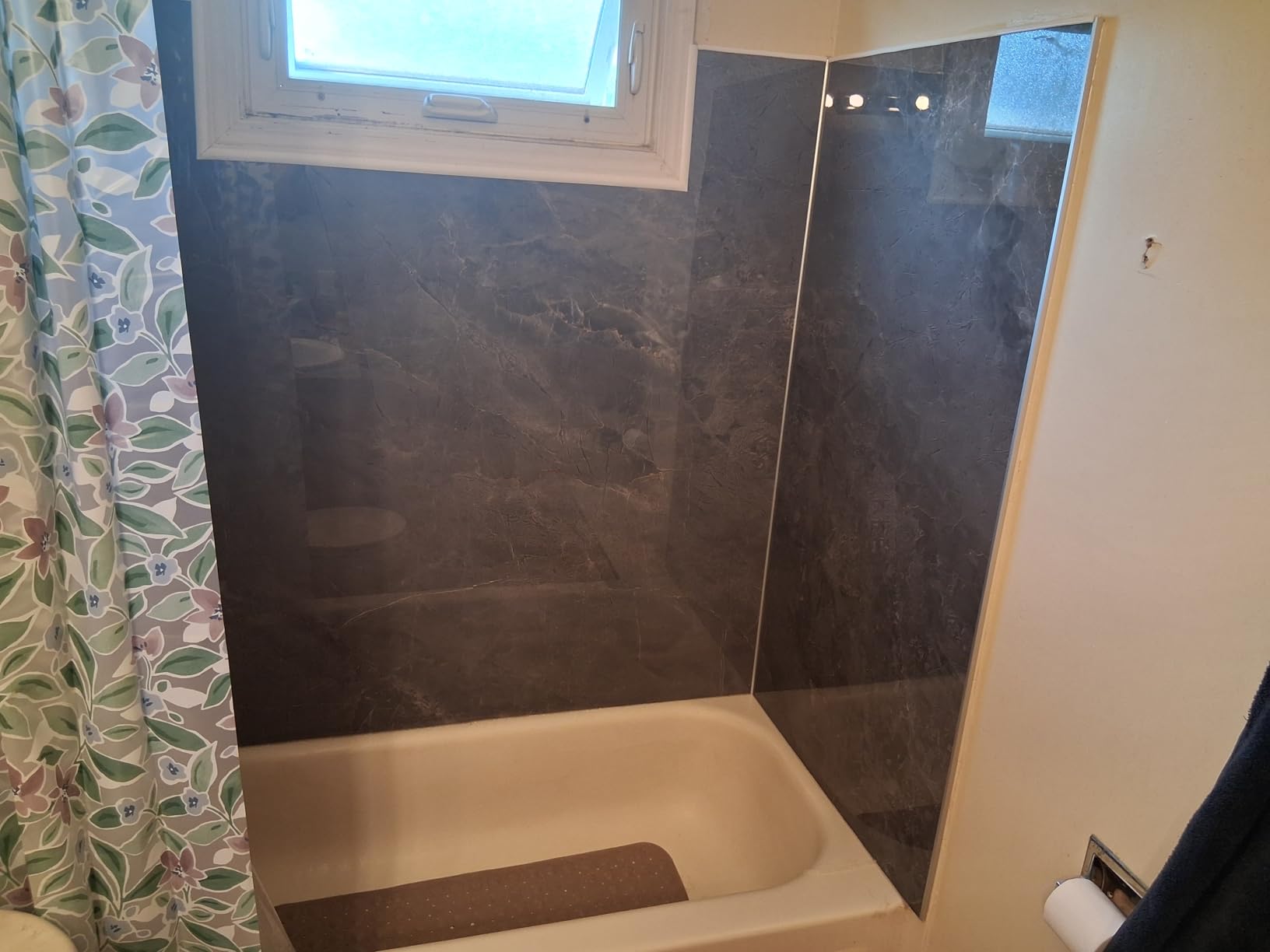 Shower Surround Kits - Waterproof Wall Panels - 60''x35.5''x78'' Glacier | Easy to Install Over Any Surface, Waterproof Wall Panels, Glossy Finish, Seamless Pattern, Leakproof Design customer photo 1