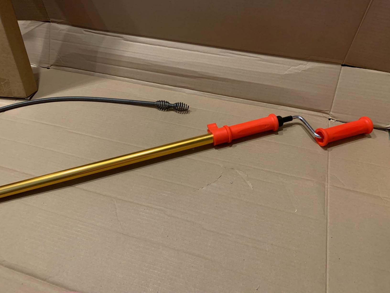 56658 K-6P 6FT Toilet Auger Snake for Use Manually or with Drill, Telescopic for Greater Reach, Heavy-Duty Toilet Auger Clog Remover Tool with Dual Bulb Head, Flexible Closet Auger with Vinyl Guard customer photo 2