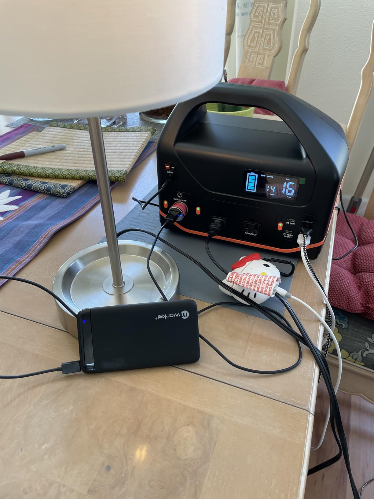 BailiBatt Portable Power Station 300W, 266Wh Solar Generator | Pure Sine Wave AC Outlet, Dual USB-C PD (24W+18W) & 7 Outputs, Backup Battery for CPAP, Camping, RV, Home, Blackout customer photo 1