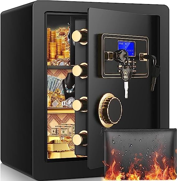 5.6 Cuft Large Drop Safe Box for Business, Anti-theft Money Safe with Quick Place Drop Slot, Digital Keypad, Spare Key, Heavy-duty Cash Depository Safes for Commercial Business Bars Retail Office Home customer photo 1