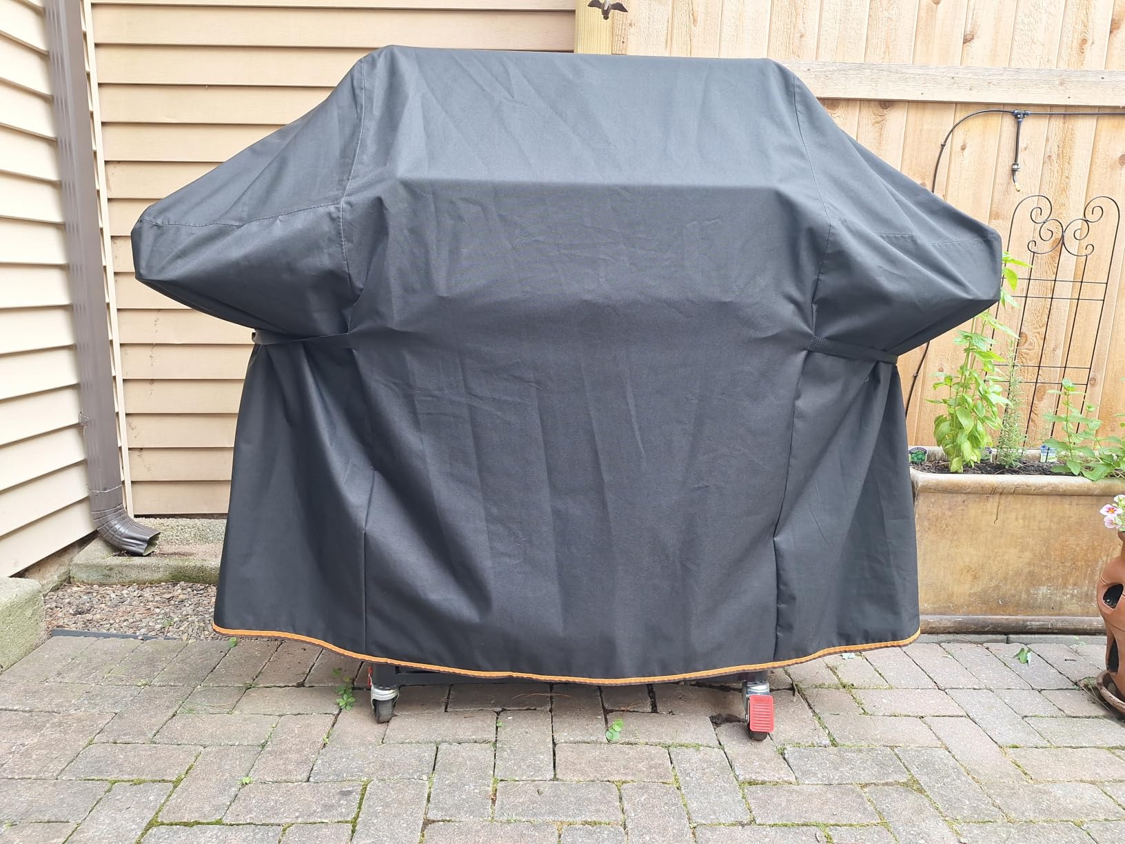 Upgraded 1000D Heavy Duty Fabric 58 inch Grill Cover for Outdoor Grill | Fits Weber Genesis II, LX 300 & Genesis 300 Series Gas Grill, Waterproof customer photo 2