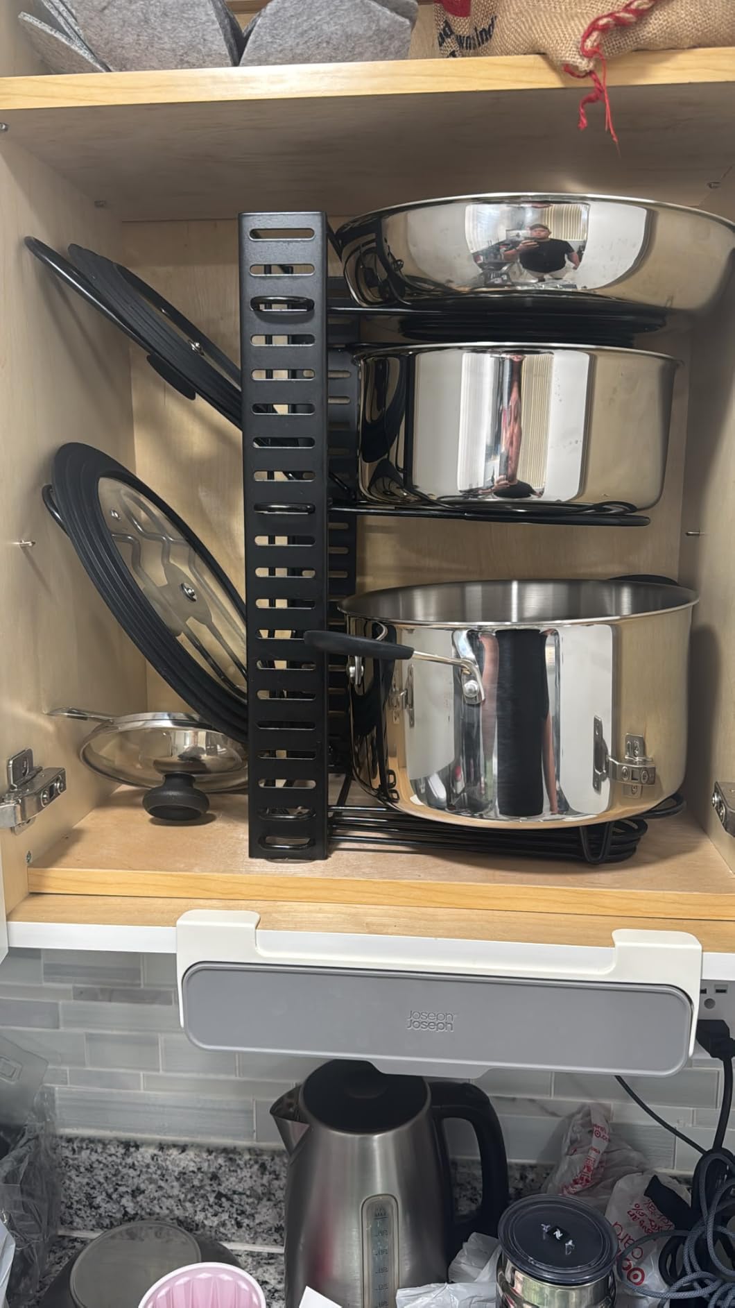 Michelangelo 14pcs Tri-Ply Stainless Steel Cookware Set with Detachable Handles, Stackable Pots and Pans Set for RVs, Small Kitchens & Apartments, Induction Compatible, Oven Safe, No Coating & No PFAS customer photo 2