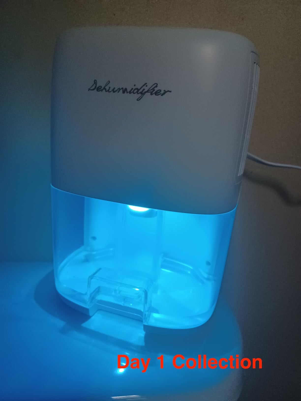 Small Dehumidifier for Home 44OZ Quiet with Auto Off & Defrost 5 Timers 3 modes 10 Color Lights 3 Brightness 260 Sq.ft Portable Dehumidifiers for Basement Bedroom Bathroom RV Closet customer photo 1
