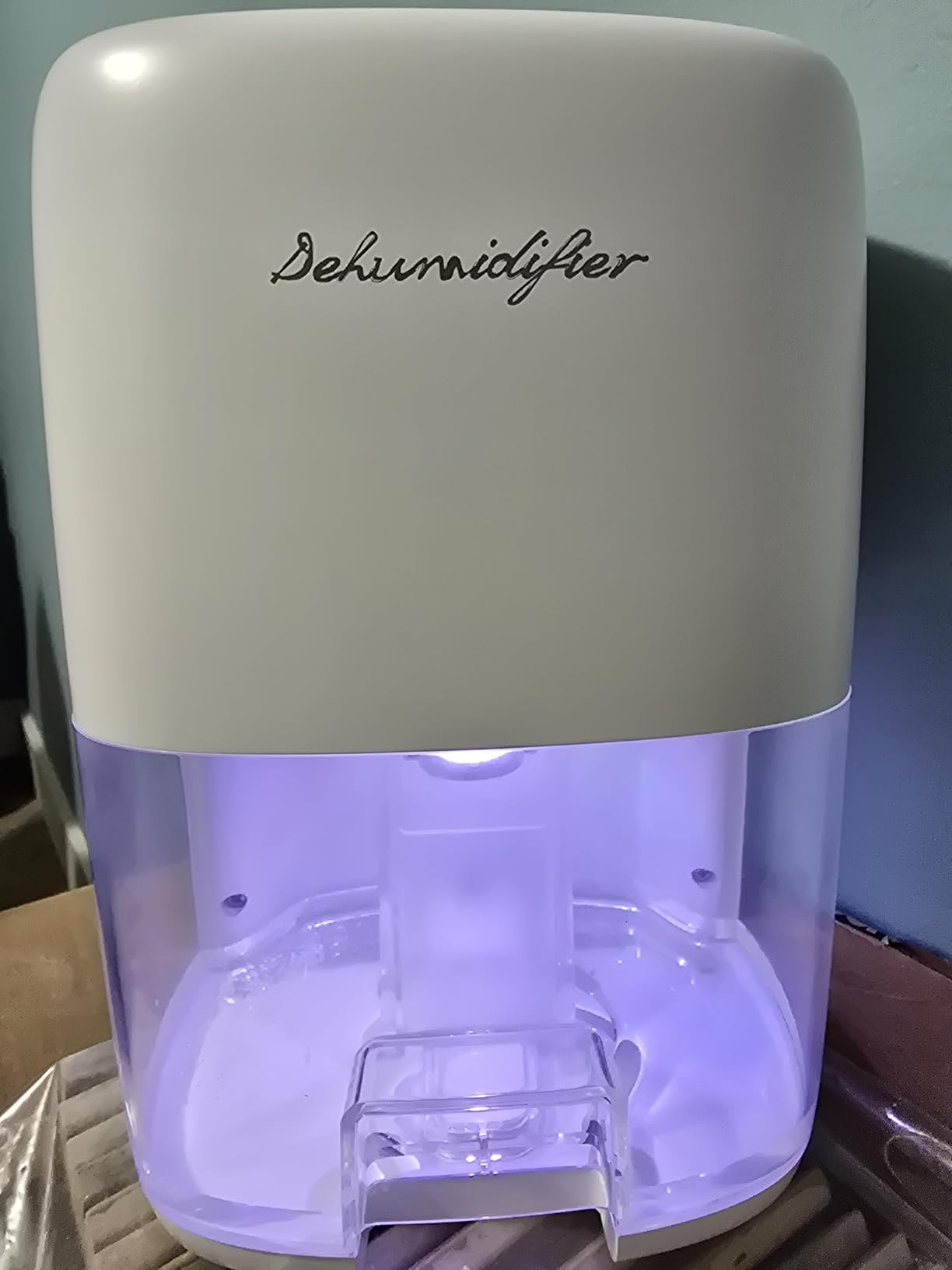 Small Dehumidifier for Home 44OZ Quiet with Auto Off & Defrost 5 Timers 3 modes 10 Color Lights 3 Brightness 260 Sq.ft Portable Dehumidifiers for Basement Bedroom Bathroom RV Closet customer photo 2