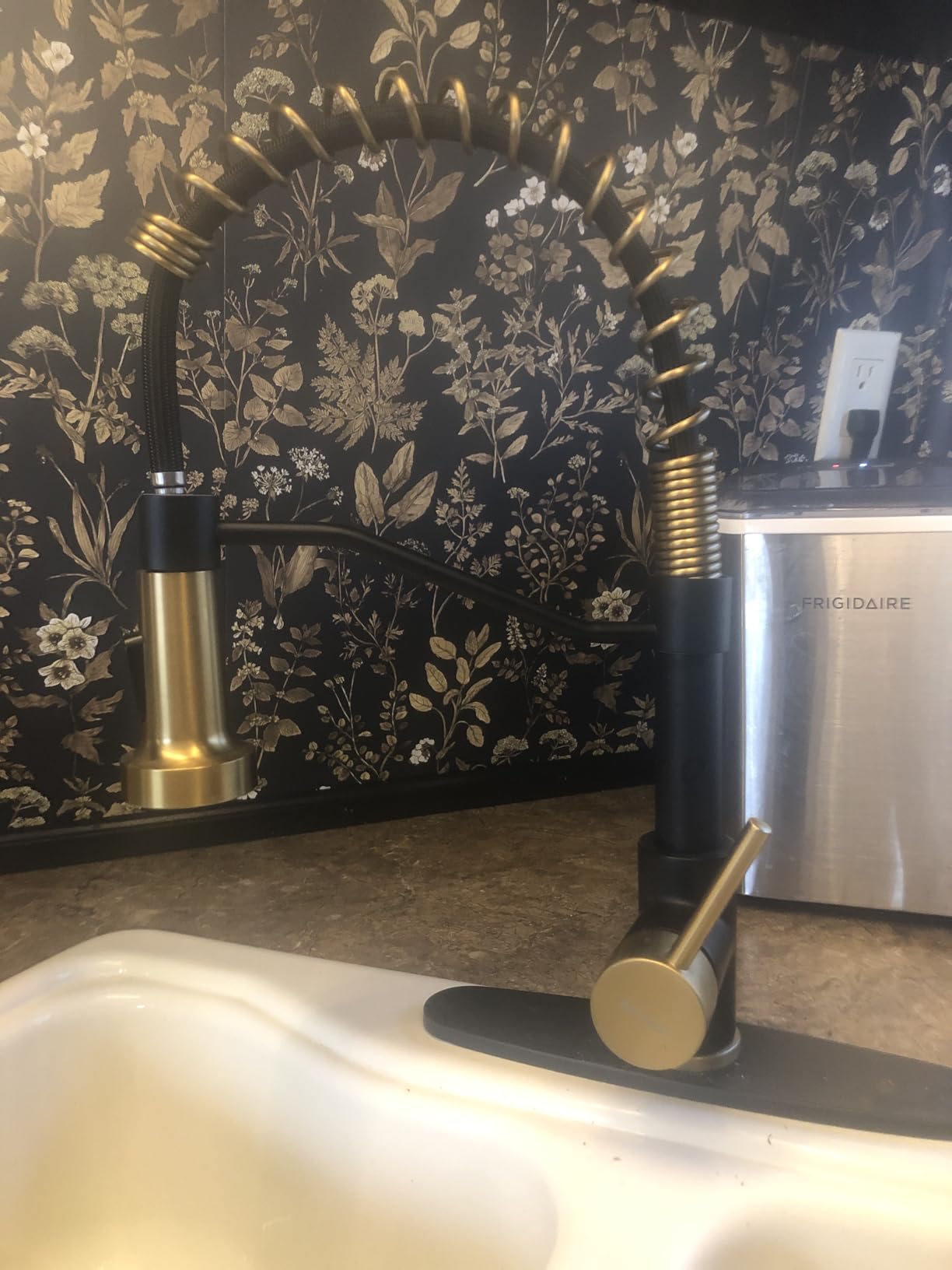 AIMADI Touchless Kitchen Faucet with Pull Down Sprayer, Brushed Nickel | Motion Sensor Kitchen Sink Faucet, Smart Hands Free, Stainless Steel Spring Faucets for Farmhouse RV Utility Sink, 1 or 3 Hole customer photo 2