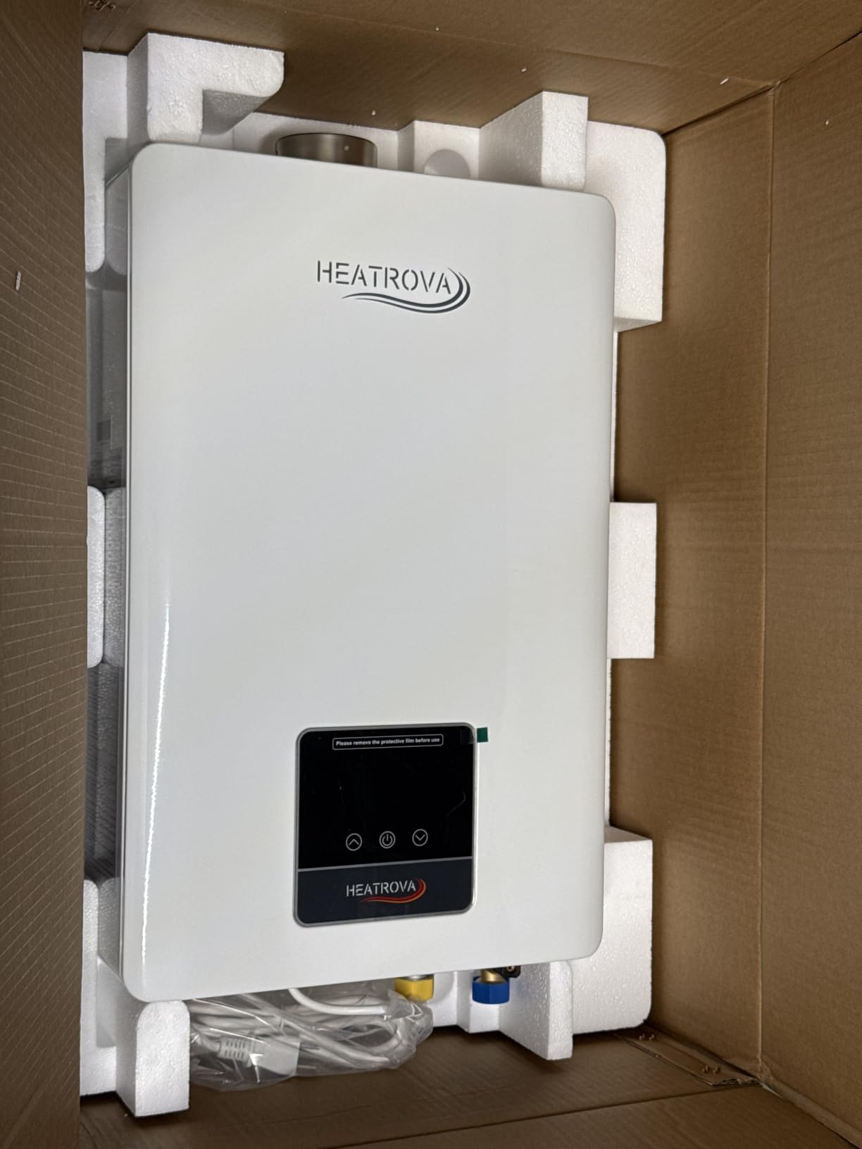 HeatRova Natural Gas Tankless Water Heater Indoor, 4.3 GPM 102,000 BTU, Constant Temperature, Pure Copper Heat Exchanger, On-Demand for 3-4 Fixtures customer photo 1