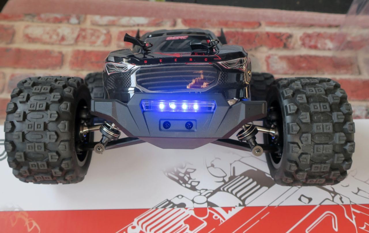 DEERC Fast Brushless RC Car for Adults, 1/14 4WD Off-Road Remote Control Car Truck, 46+ MPH Waterproof All Terrain RC Truggy with 2X 3S LiPo Batteries customer photo 1