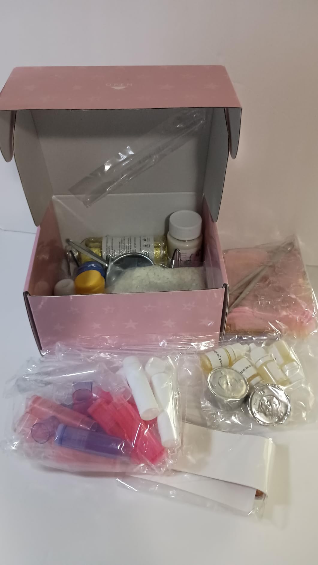 39Pcs Lip Balm Making Kit for Girls and Women | Make Your Own Lip Balm Set with 2 Flavors, Lip Balm Base and Containers, DIY Lip Care Set for Birthday Christmas Gift customer photo 1