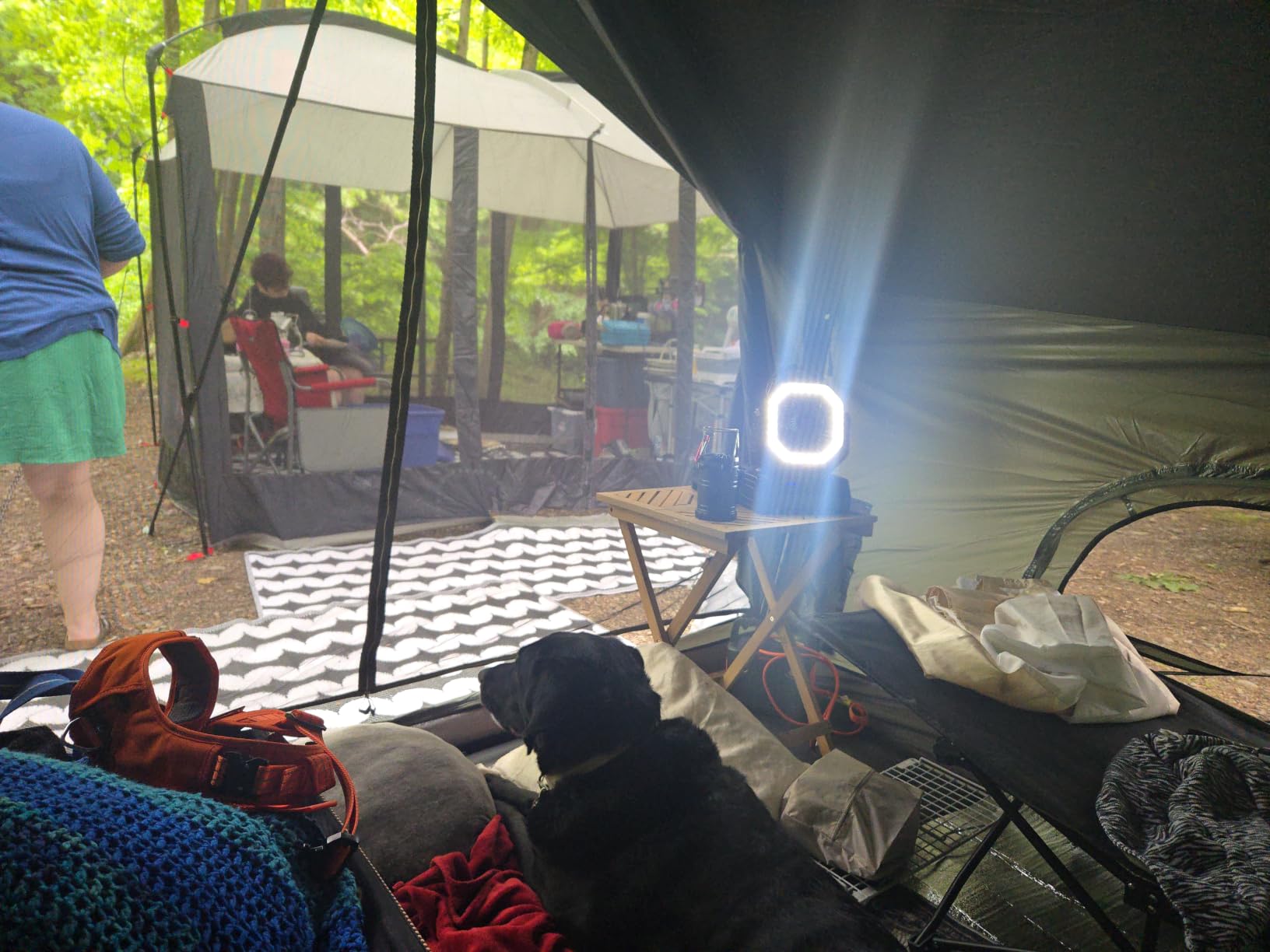 KingCamp Camping Tent with Floor 6-8 Person, Canvas Hot Tent with Stove Jack, Waterproof & Windproof Cabin Tent for Family Camping & Outdoor Parties customer photo 2