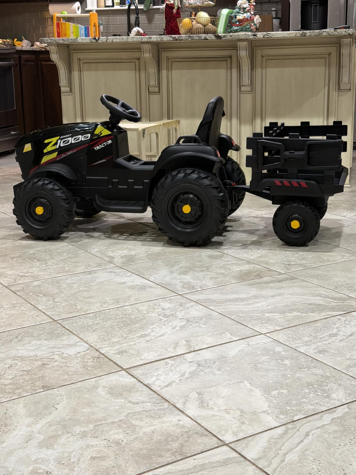 Licensed JCB 24V Ride on Toys Electric Tractor for Big Kids 3-8 with Trailer customer photo 1