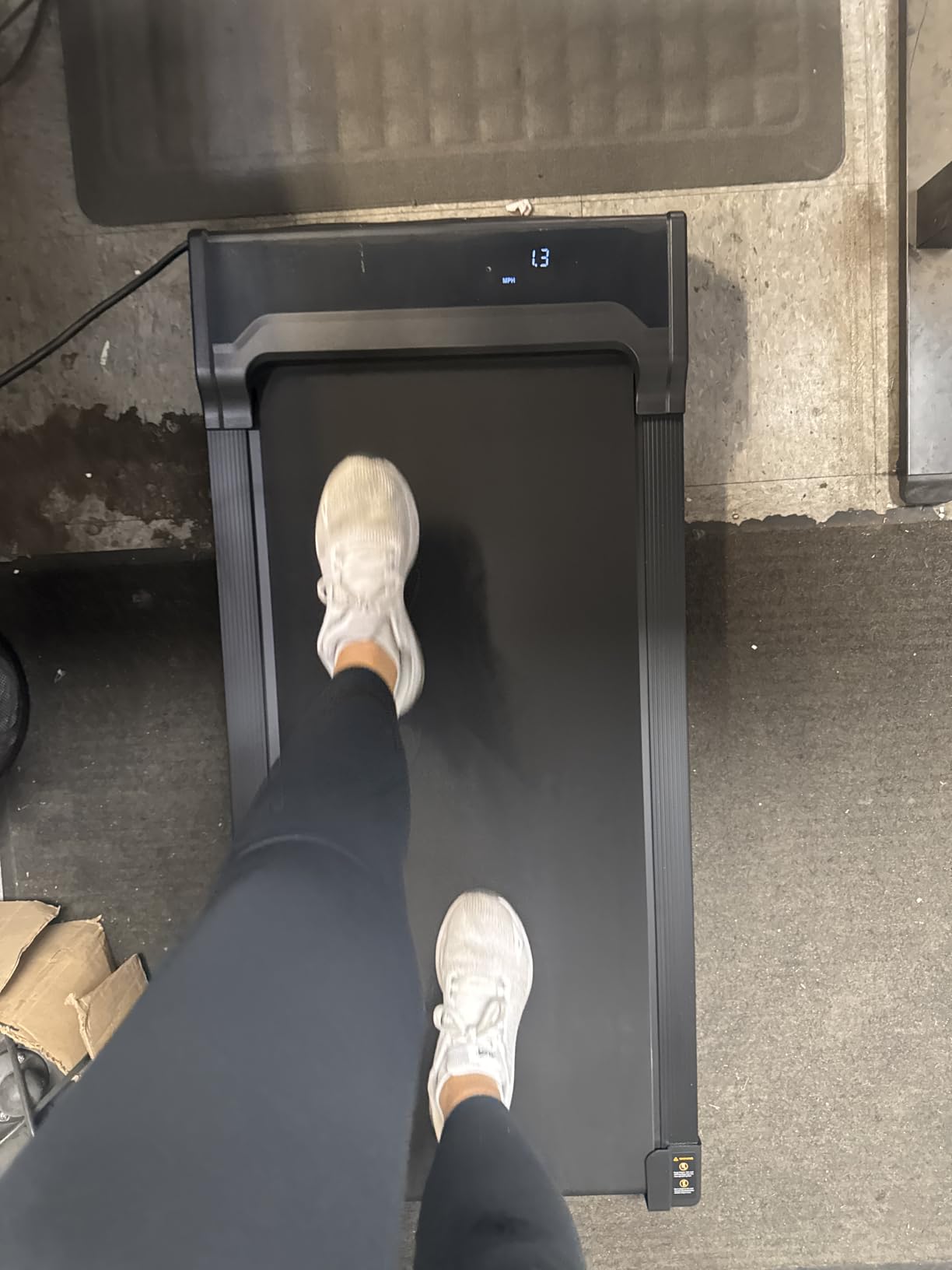 Walking Pad Treadmill for Home - Under Desk Walking and Running with Remote Control Portable Electric Machine Adjustable Slim Compact with 0.6-4.0MPH Modes Max up 265 Lbs for Home Office customer photo 1