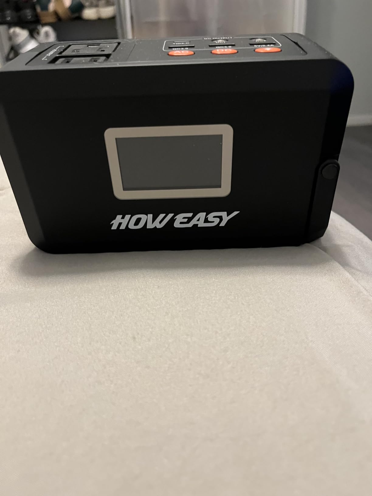 HOWEASY Portable Power Station 300W, Solar Generator 222Wh | 110V Pure Sine Wave AC Outlet & 65W USB-C Fast Charge for Camping, CPAP, Home Emergency, Travel (Solar Panel Not Included) customer photo 1