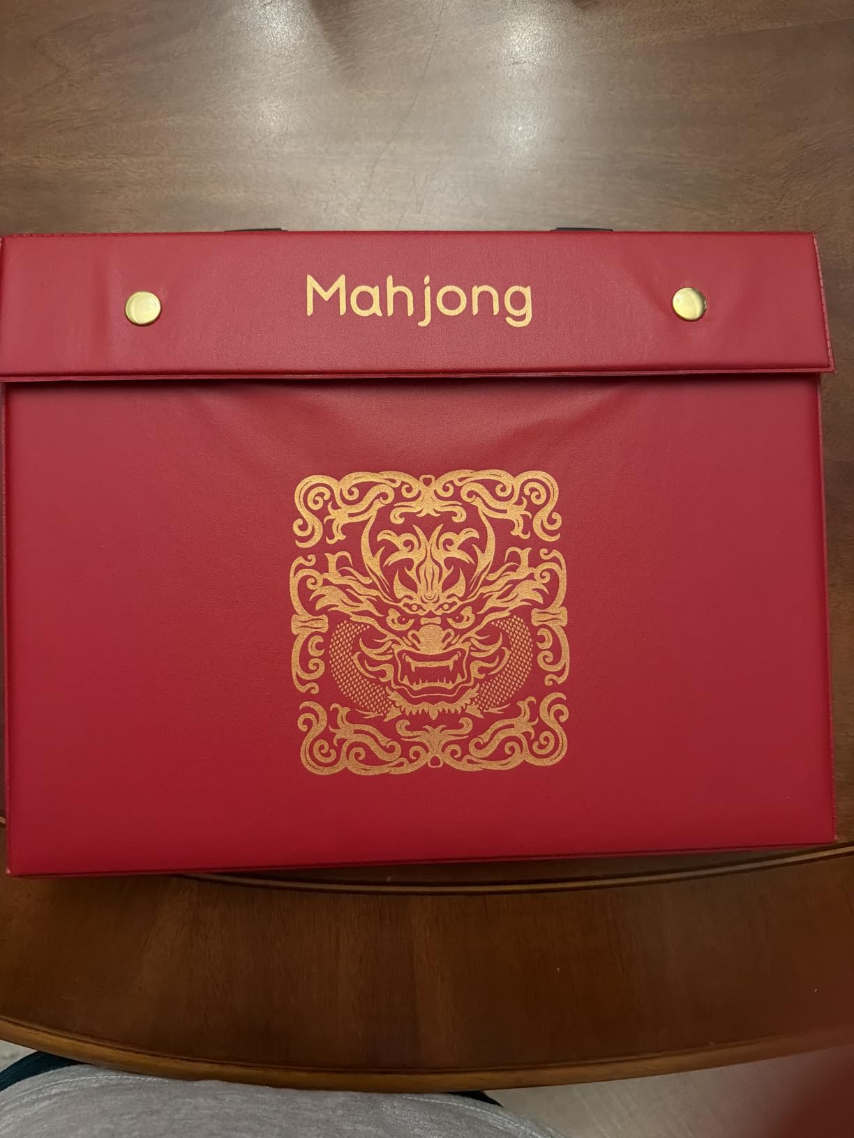 Mahjong Set, 146pcs Professional Chinese Mahjong Tile Set | with Instruction Manual, Premium Mah Jongg Sets with Storage Box, 1.4