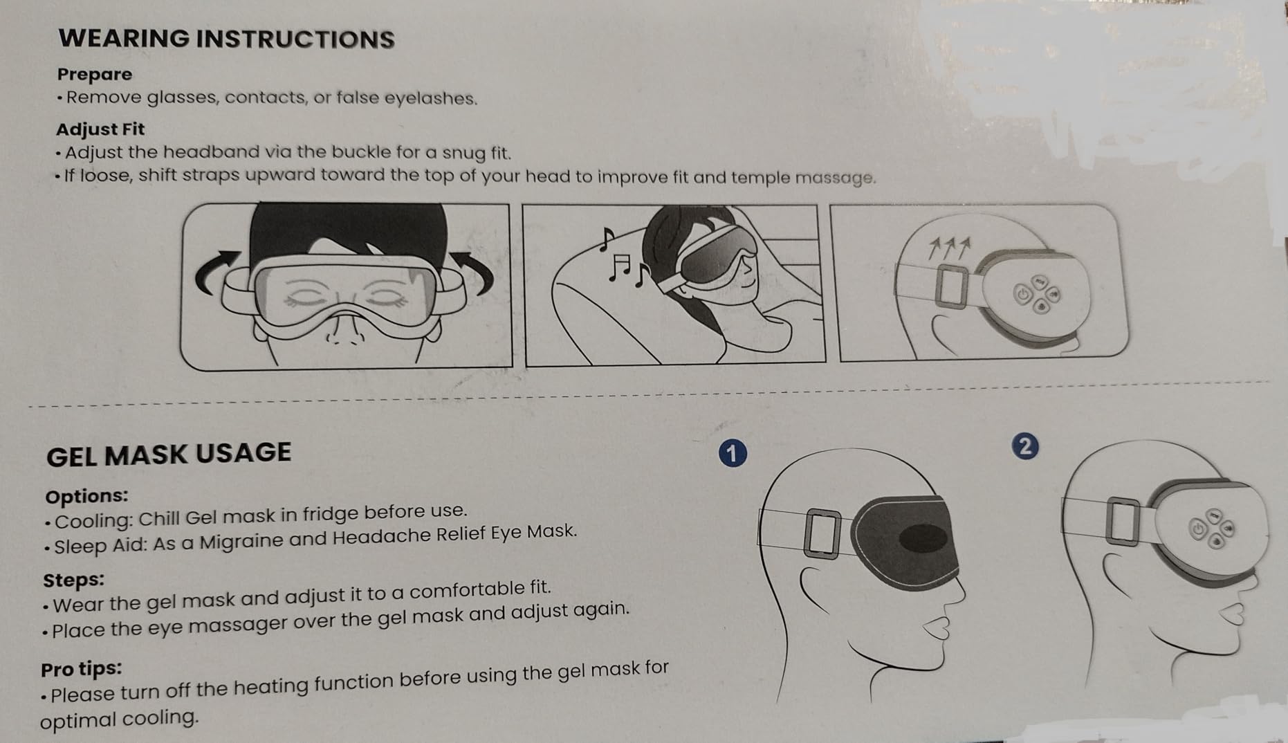 BOB AND BRAD Eye Massager with Heat and Cooling, FSA-HSA Eligible, Heated Eye Massager Mask for Dry Eyes, Migraines, Headaches Relief, Reduce Strain, Improve Sleeping, Birthday Gift for Women Men customer photo 1