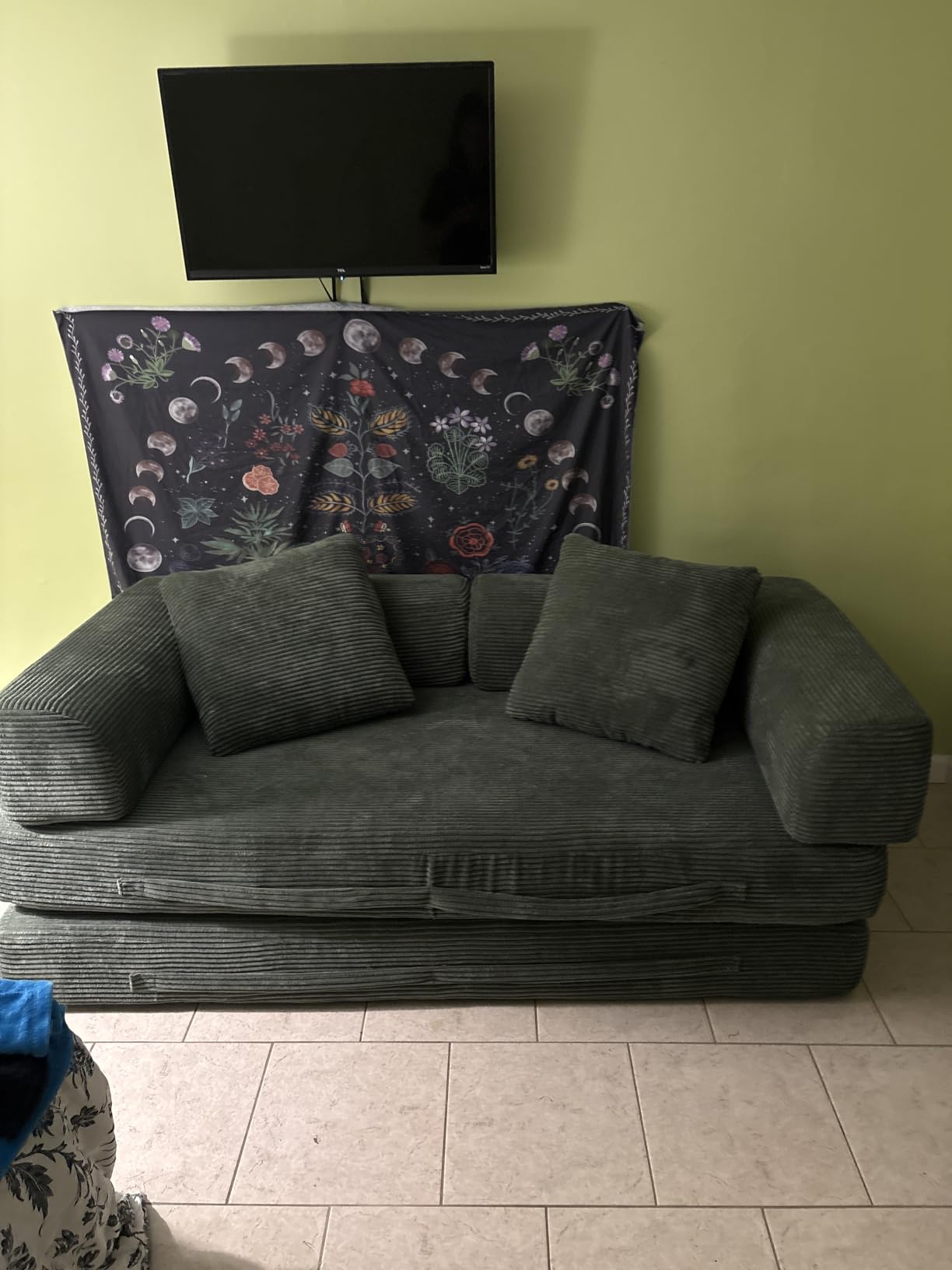 Cloud Boneless Convertible Floor Sofa Bed, 70