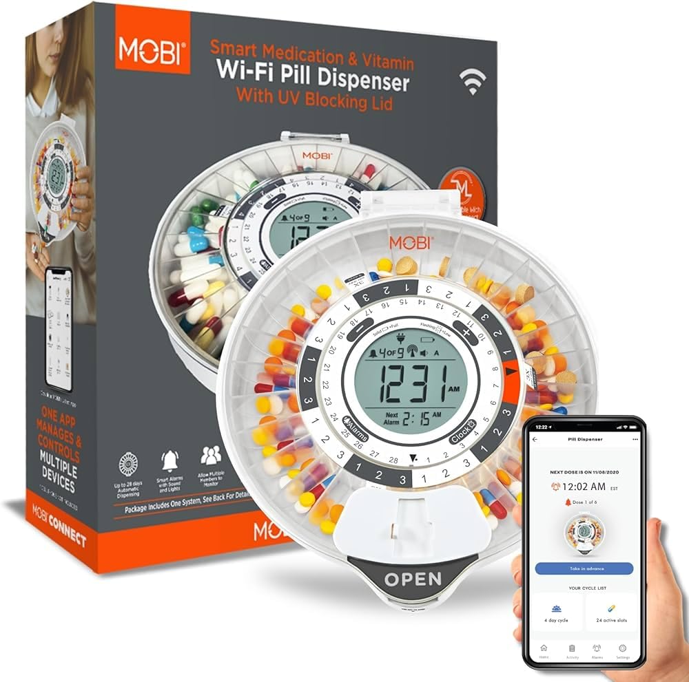 Betife Automatic Pill Dispenser for Elderly with Alarm - 31-Slots | Senior-Friendly,App Support,Fingerprint Unlock, Child-Proof,Bluetooth-Enabled customer photo 2