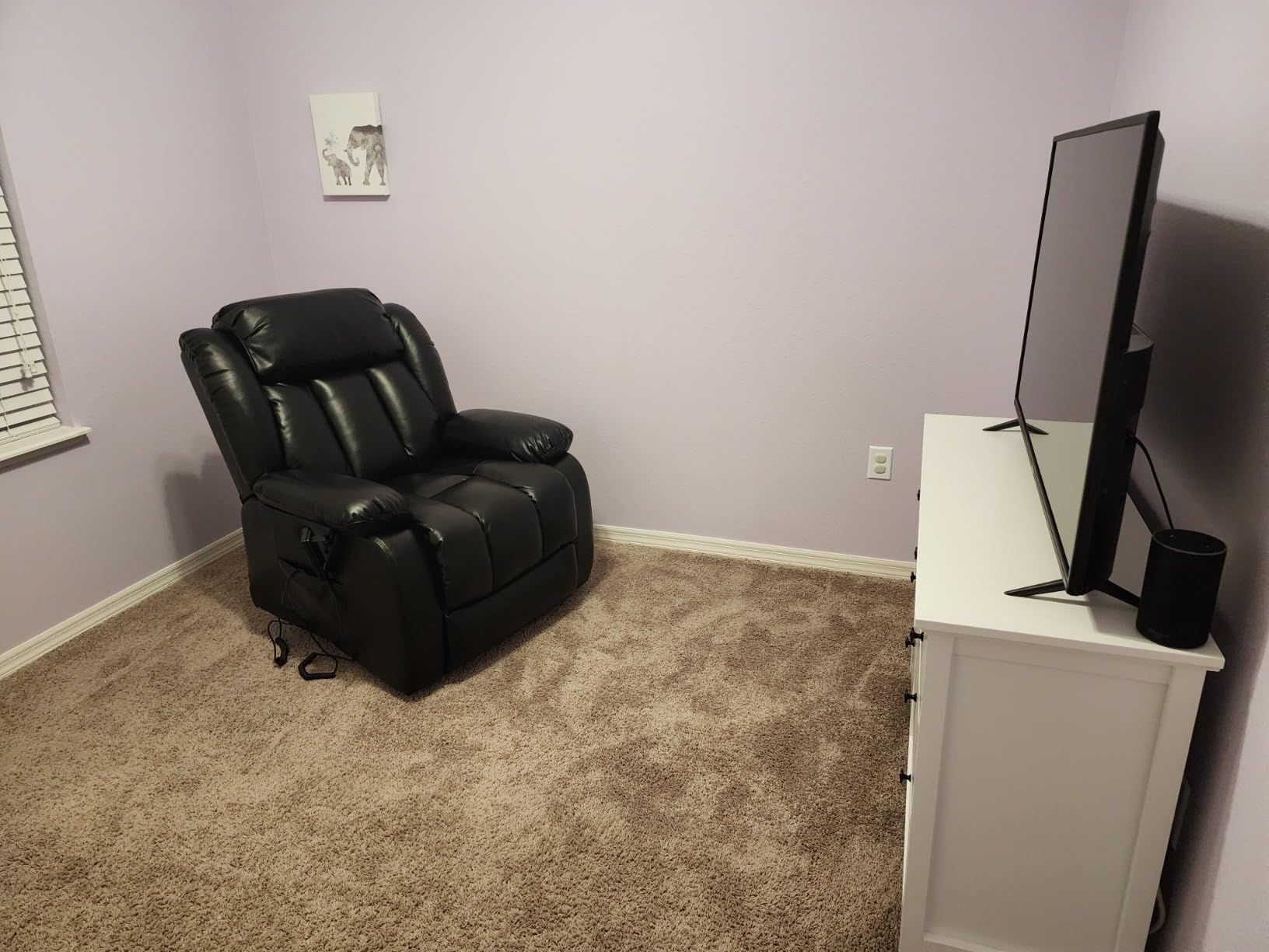 Dual Motor Power Lift Recliner Chair for Elderly, Infinite Position Lay Flat Lift Chair with Massage and Heat, USB Ports, Leather (Brown) customer photo 1