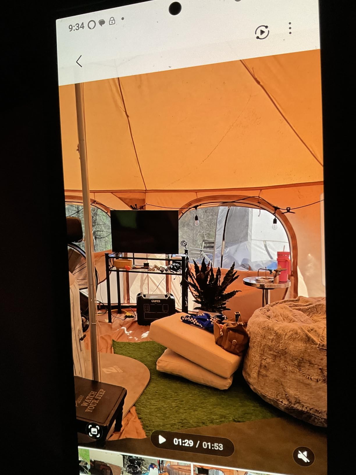 WildFinder 16.5 Ft Canvas Bell Tent, Large Yurt Tent with Stove Jack | 4 Seasons Tent for Camping with 8 Mesh Windows, Removable Floor, 55