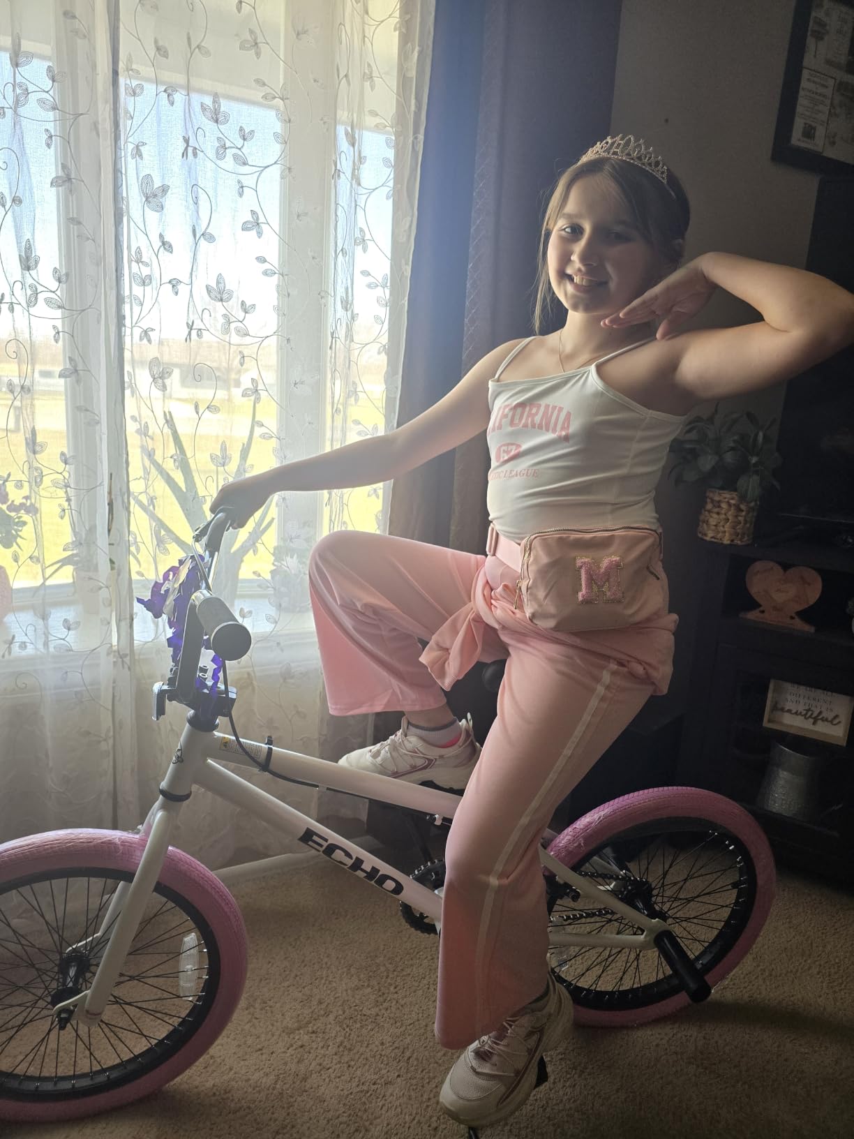 cubsala Echo 20 24 Inch Beginner Kids BMX Bike for Boys Girls | High Tensile Steel Frame, Rear U-Brake, 4 Pegs, 85% Pre-Assembled, Unisex BMX Bicycle for Outdoor Riding customer photo 2