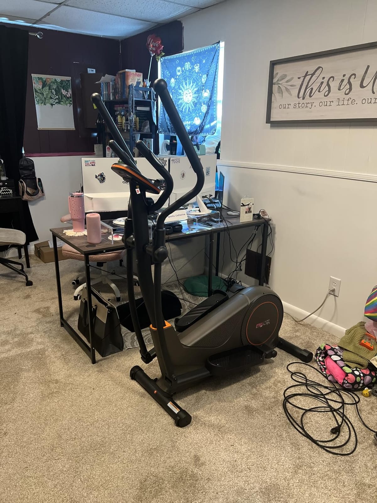 Niceday Elliptical Exercise Machine, Elliptical Machine for Home, Magnetic Elliptical Trainer with 15.5IN-20IN Stride, 16 Resistance Levels, 400LBS Loading Capacity, Support Kinomap APP customer photo 1