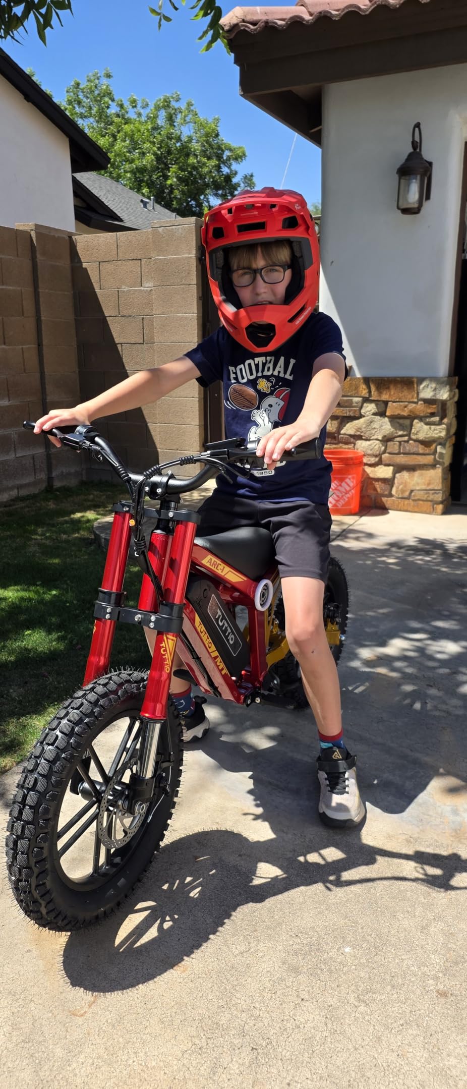 Tuttio ARC-I 36V Electric Dirt Bike for Kids 5-8, 750W Electric Motorcycle for Kids, 22MPH, Up to 25 Miles, 5-Speed Modes Mini Dirt Bike, 16