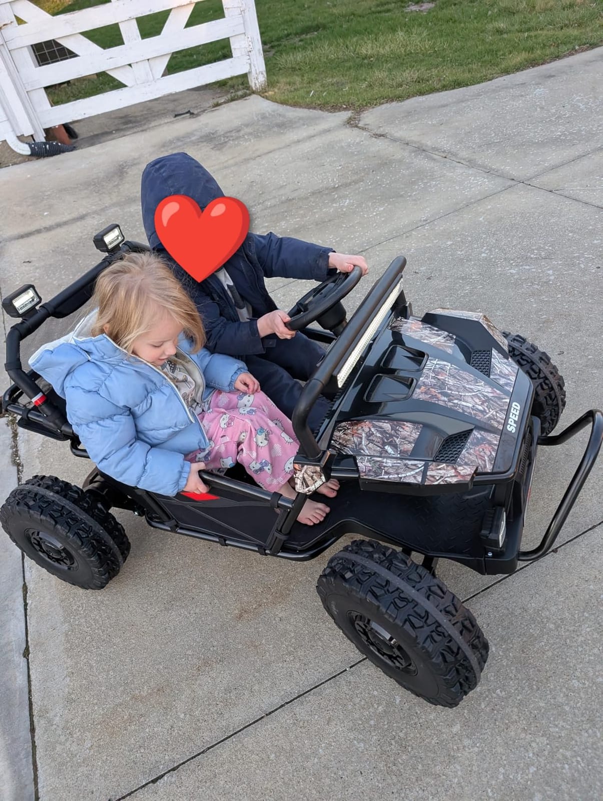 First Ride On 36V Kids Ride On UTV, 2-Seater 400W Electric Car for Kids 6+, 5-8 MPH Speed, 14