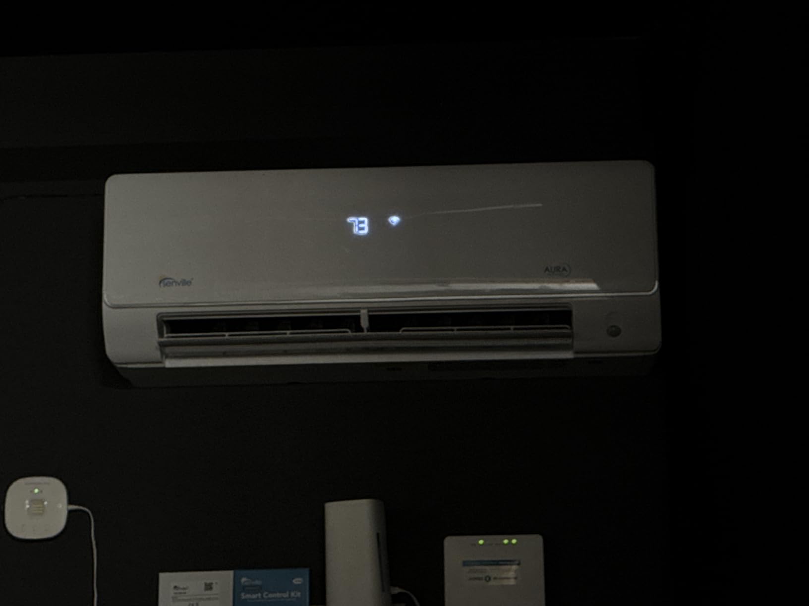Senville AURA Mini Split Air Conditioner, Heat Pump, White, 15000 BTU | Energy Star Certified, Works with Alexa, Ductless, Wall Mounted, AHRI Certified, 208-230V Inverter customer photo 1