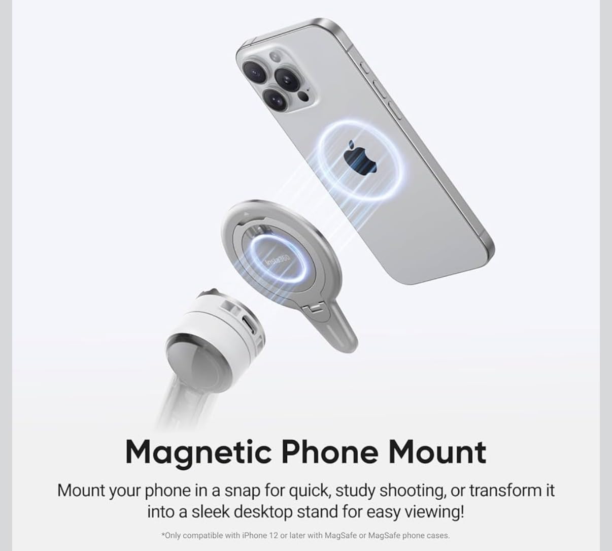 Insta360 Flow 2 Pro Gimbal Stabilizer for iPhone, Android, Phone Gimbal with AI Tracking, Fill Light, Built-in Selfie Stick & Tripod, Vlogging, Travel, Family, Sport - Ultimate AI Tracker Bundle Grey customer photo 1