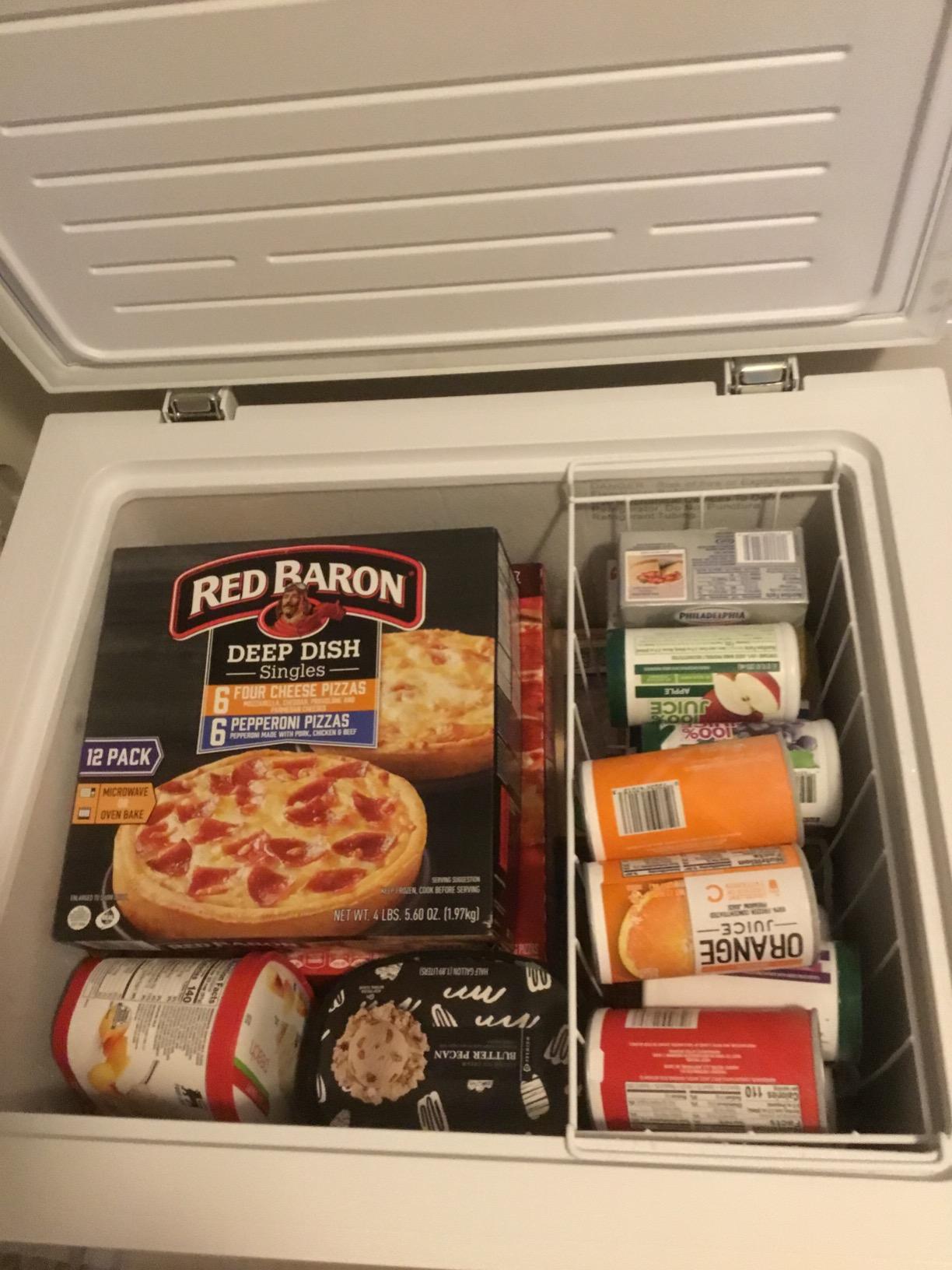 SMETA Chest Freezer 18 Cubic Feet, Deep Freezers Large Storage with 1 Basket, Free-Standing Freezer Chest Garage Ready, 4 Wheels, Low Noise, Energy Saving, Top Door, White customer photo 2