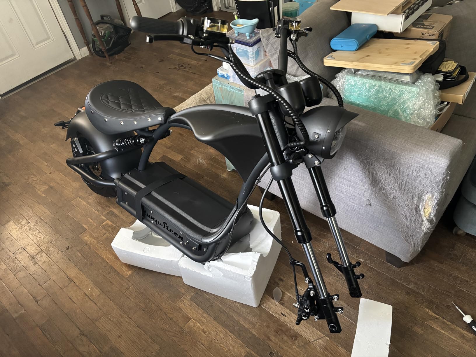 eAhora 2026 Peak 6000W 55MPH M1P Pro Electric Motorcycle for Adults 55 Miles Long Range 60V 42AH 2 Persons Electric Moped Dual Batteries 110Miles Dual Hydraulic Brake Street Legal Motorcycle customer photo 1