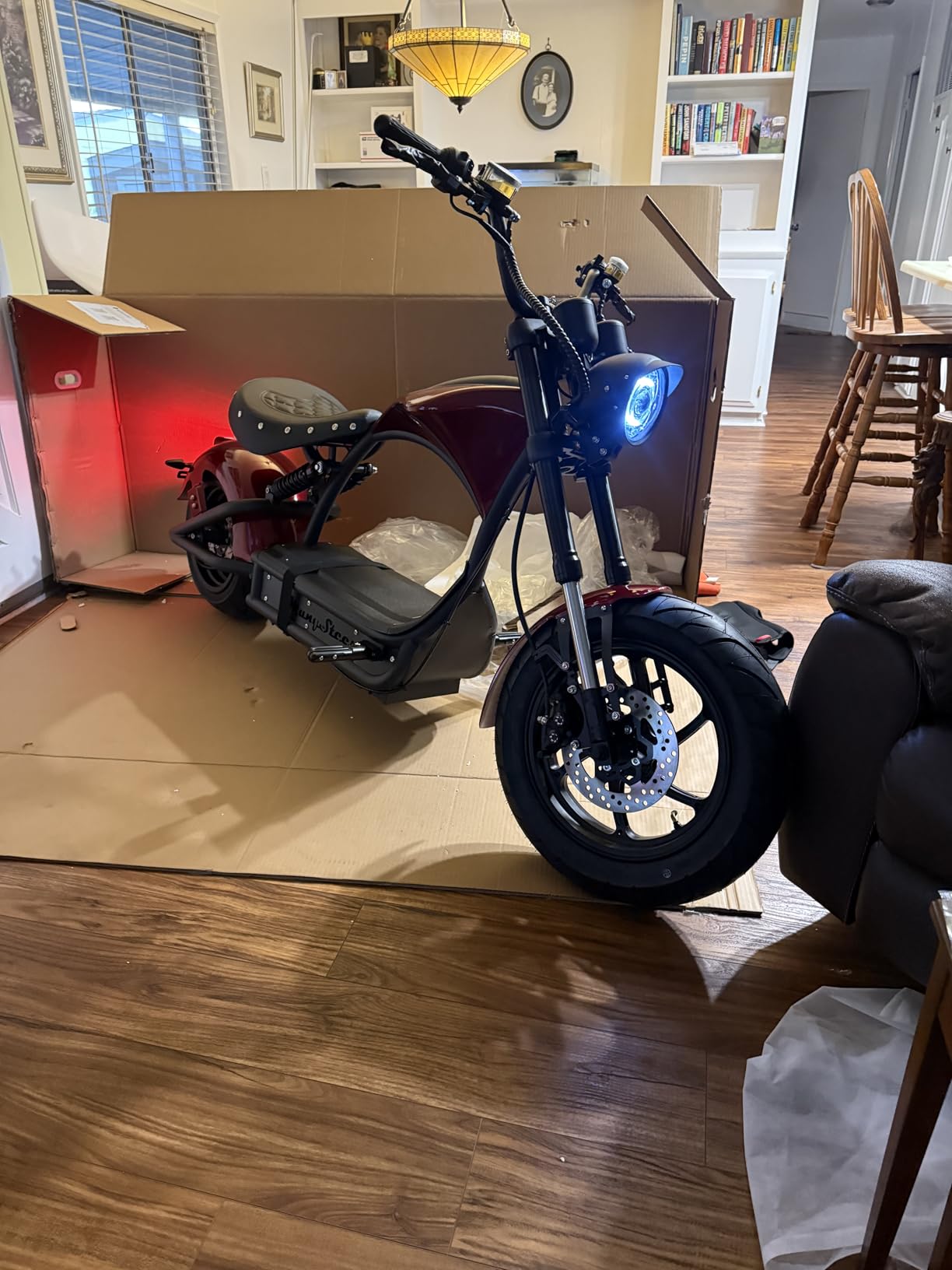 eAhora 2026 Peak 6000W 55MPH M1P Pro Electric Motorcycle for Adults 55 Miles Long Range 60V 42AH 2 Persons Electric Moped Dual Batteries 110Miles Dual Hydraulic Brake Street Legal Motorcycle customer photo 2