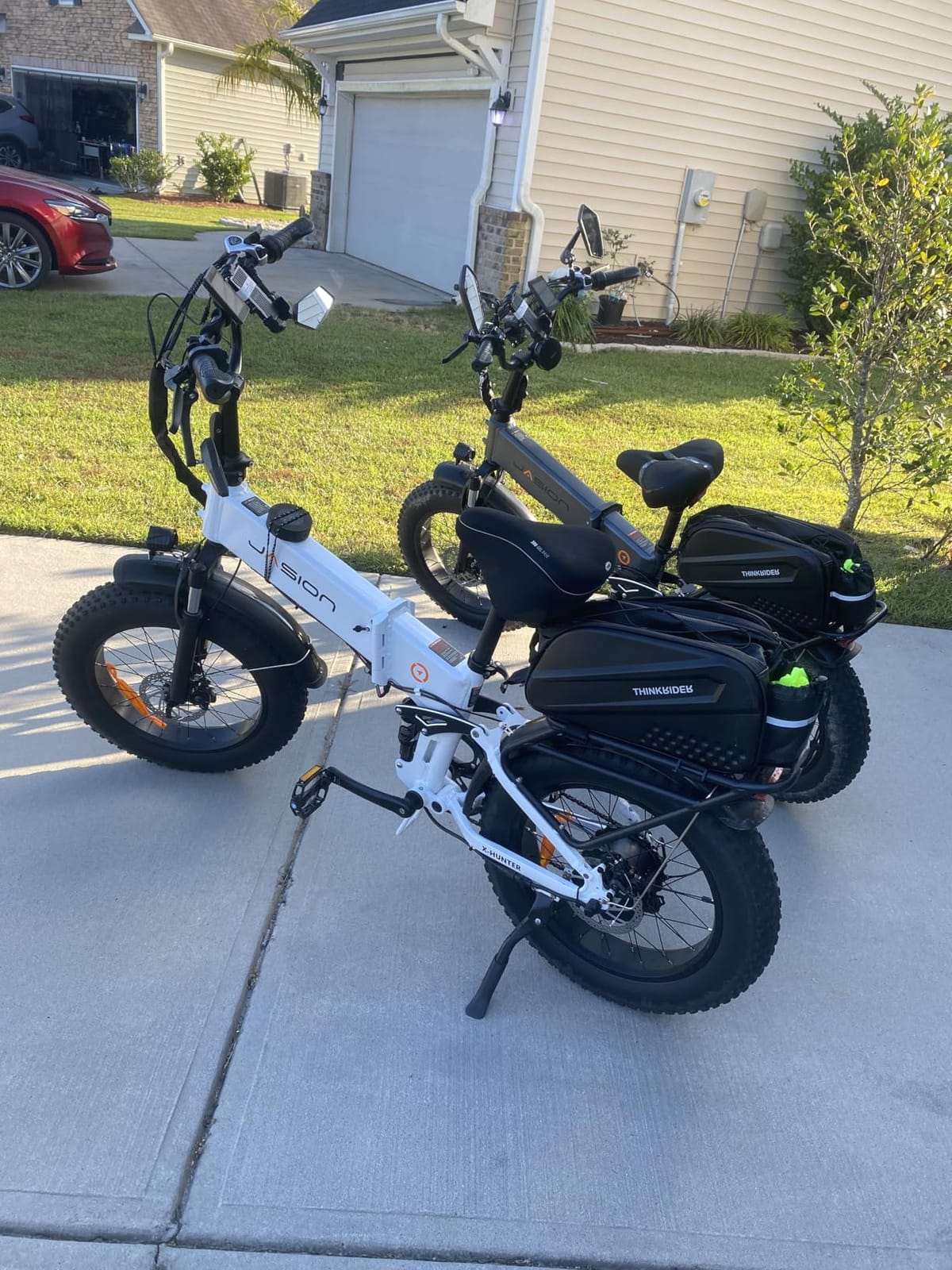 Jasion X-Hunter Electric Bike for Adults, 1800W Peak 20'' Fat Tire Foldable Ebike, Folding E Bike Up to 80 Miles Range, 720WH Removable Battery, 30 MPH E Bike, Certified by UL2849 customer photo 1