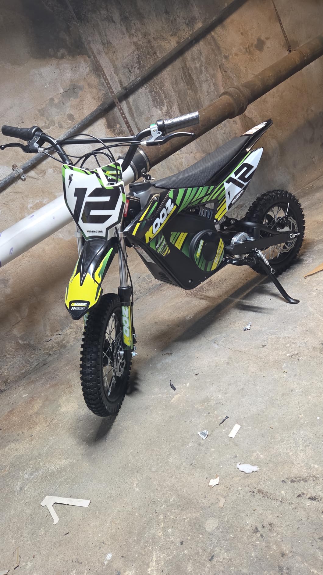 KOOZ HP112E PRO 36V 1000W Electric Dirt Bike for Kids, 3 Speed Modes Teen Electric Motorcycle Up to 20.6 MPH & 19 Miles Long-Range, Dual Suspension & Disc Brake, 16