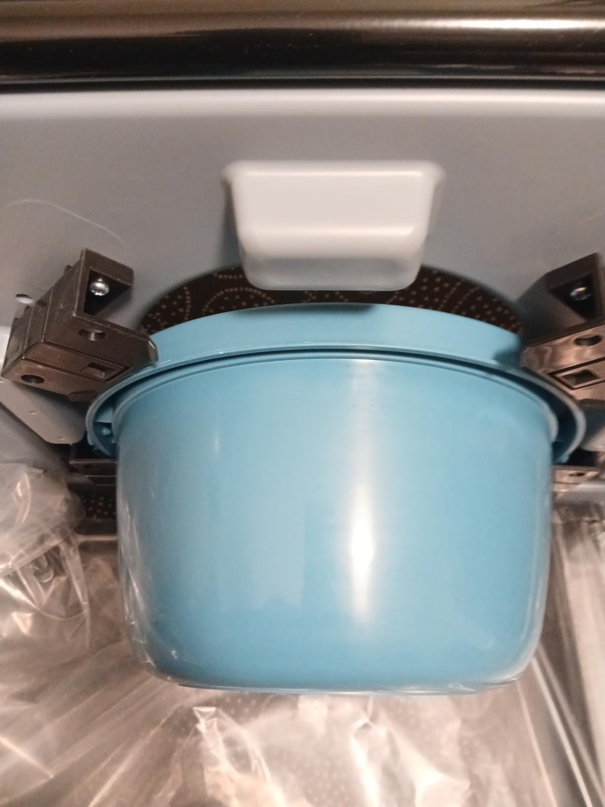 Bedside Commode - Rolling Shower Chair with Wheels - Portable Toilet for Elderly - Rear Locking Wheels 7-qt Commode Bucket Included, HDB-601A customer photo 1