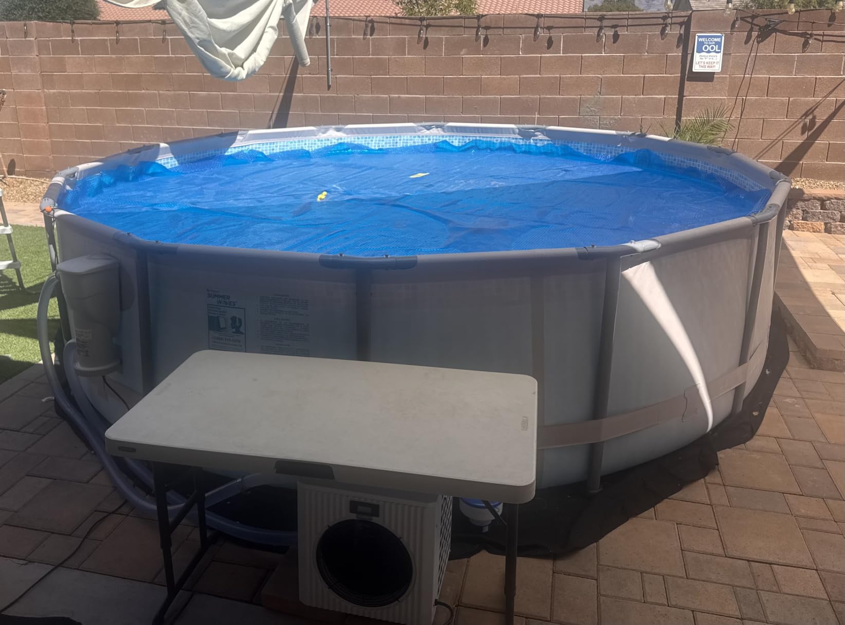H5 Swimming Pool Heat Pump 18,450BTU 5,000 Gal High Efficiency COP4.1 Energy Save 45% Above Smart WiFi Control 110V customer photo 1