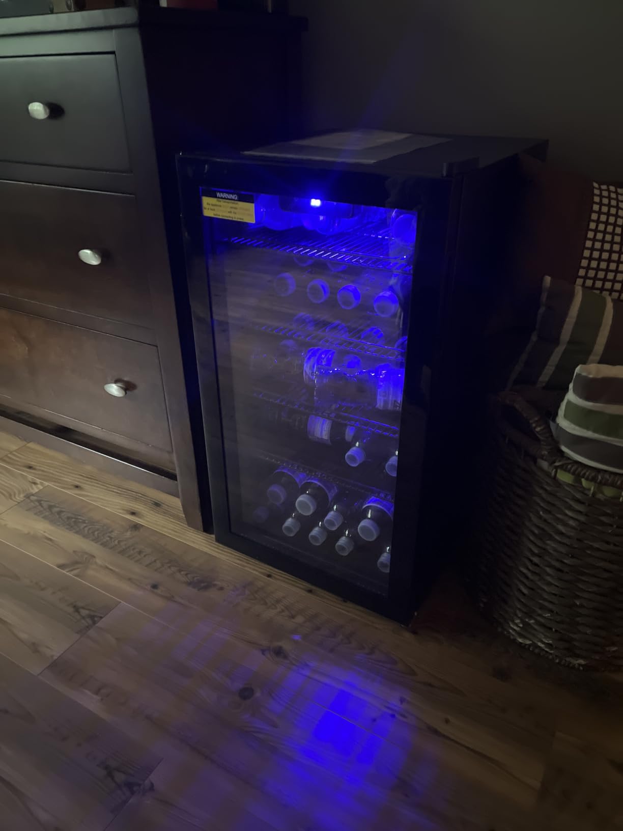 130 Can Beverage Refrigerator, Reversible Door, 3.2 Cu.Ft Drink Cooler | Glass Door, Adjustable Thermostat 34-64°F, Freestanding Beverage Fridge for Soda, Beer & Home Bar customer photo 2