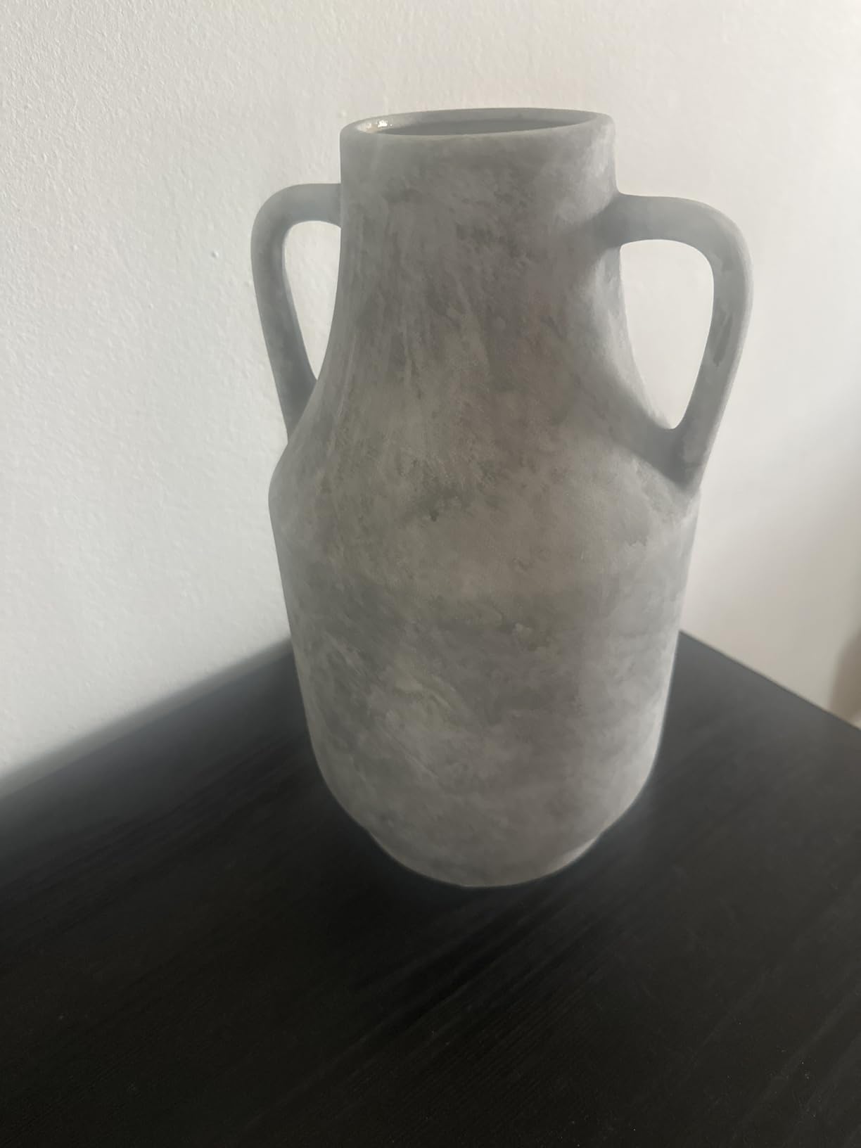 Ceramic Flower Vase with Handles, 11 Inch Tall Rustic Vase, Large Terracotta Pottery Vase for Home Decor, Farmhouse Decorative Vase for Living Room Kitchen Table Shelf Bedroom Decor customer photo 2