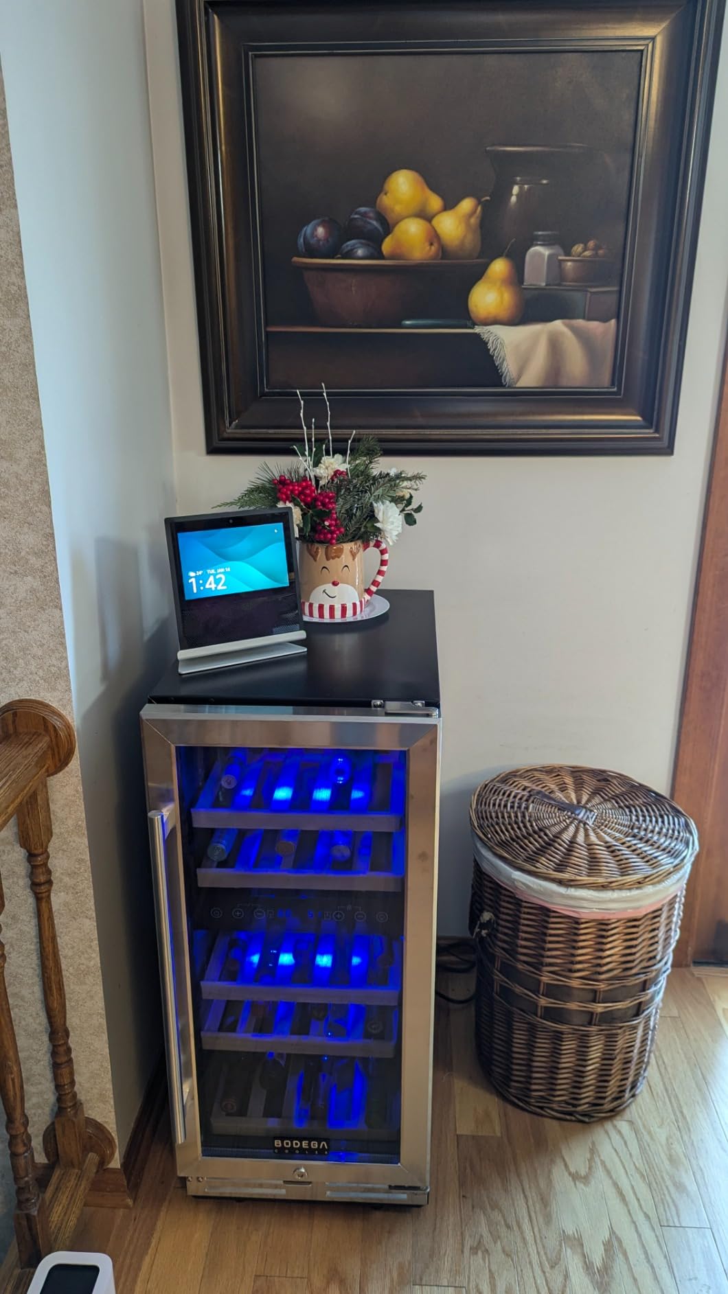 BODEGA 15 Inch Wine Fridge, 30 Bottle Dual Zone Wine Cooler, 41-72℉ Compressor Wine Refrigerator with Tempered Glass Door, Built-in or Freestanding Wine Cooler for Home Kitchen Bar (3.2 cu.ft). customer photo 1
