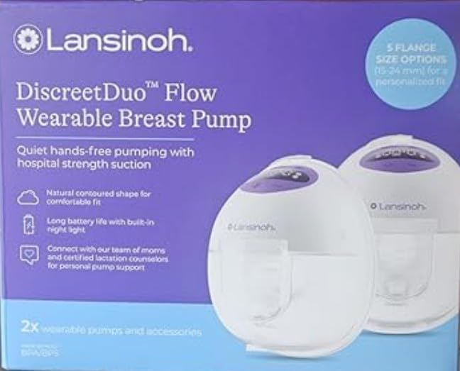 Lansinoh Discreet Duo Flow Wearable Breast Pump, 4 Pumping Modes, 9 Levels Hospital Strength Suction customer photo 2