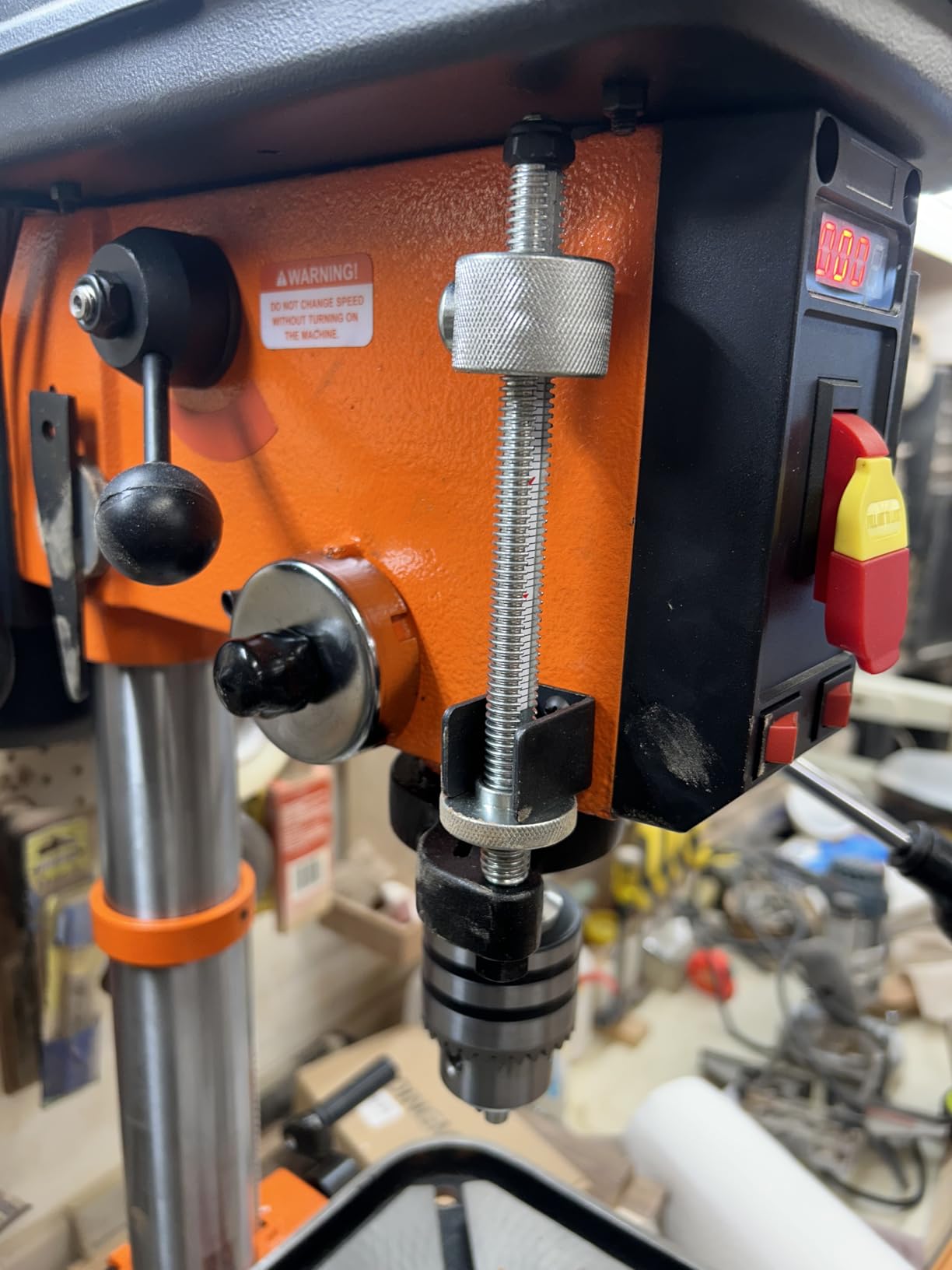 VEVOR 10-Inch Benchtop Drill Press, 5 Amp, 0.8 HP 600W Bench Drill Press, 530-3140 RPM Variable Speed, 0-45° Tilting Worktable, with Laser and LED Work Light, Tabletop Drilling Machine, for Wood Metal customer photo 2