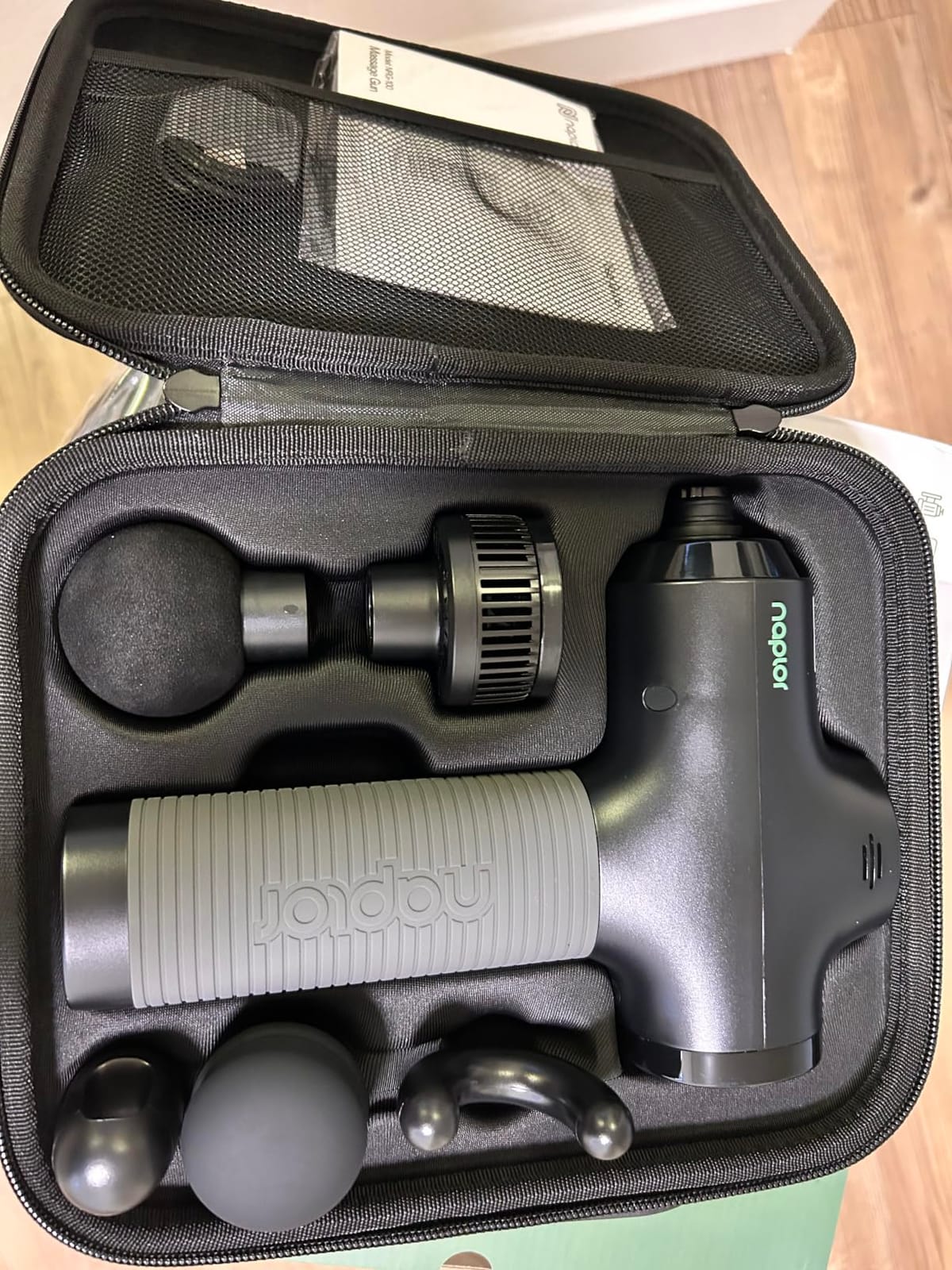 Massage Gun with Heat and Cold, Deep Tissue Percussion Massager Gun | FSA Eligible, Muscle Back Massager Gun for Pain Relief Athletes, 10mm, LCD Display, 5 Speeds, Carrying Case, HSA Approved customer photo 2