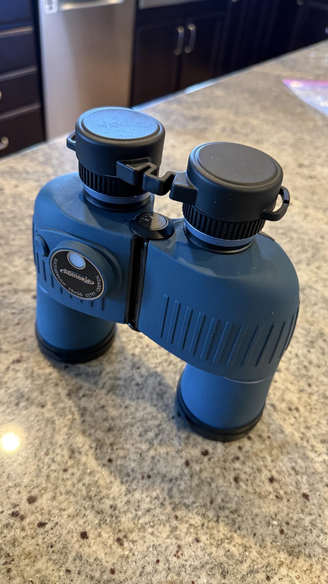 AOMEKIE 10X50 Marine Binoculars for Adults with Rangefinder Compass, Waterproof Marine Binoculars for Sailing Boating Fishing for General Marine and Outdoor Viewing customer photo 1