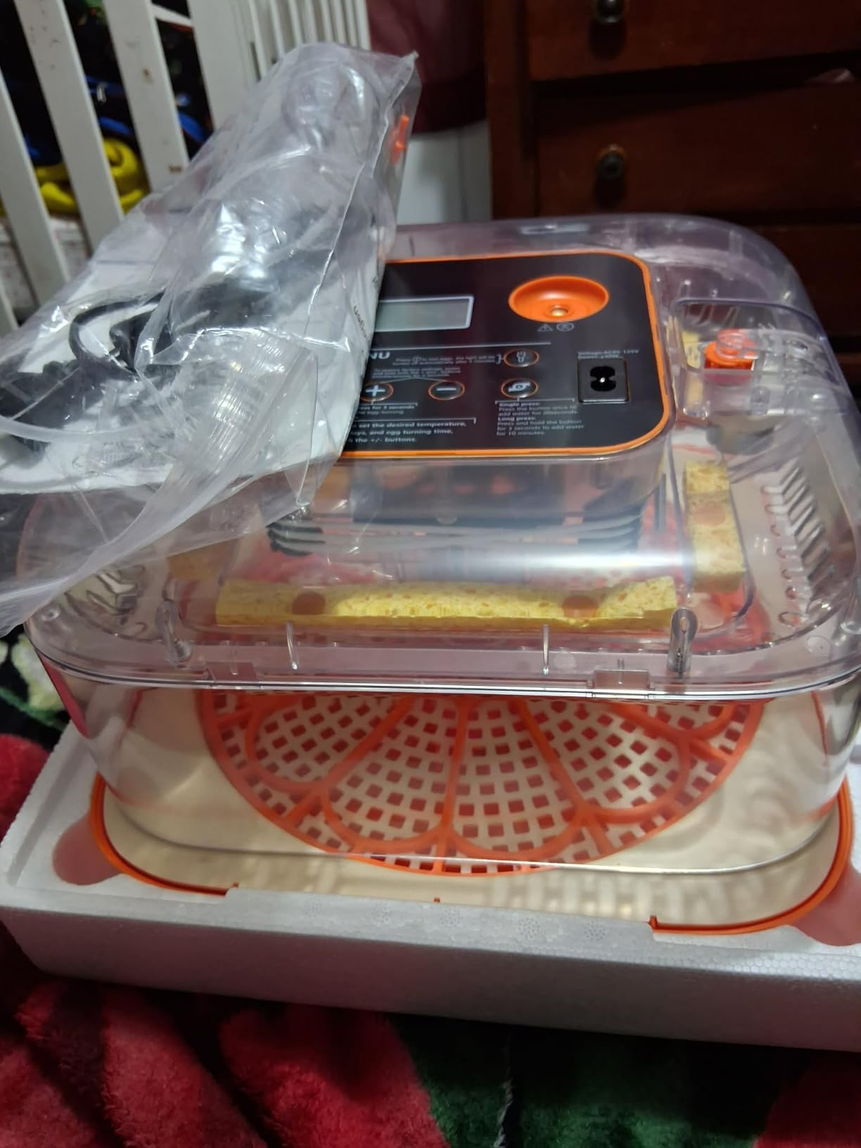 Incubators for Hatching Eggs Automatic Egg Incubator with Temperature Control Humidity Display 12 Egg Capacity for Chicken Duck Goose Eggs Digital Display Auto Turner 360° View customer photo 2