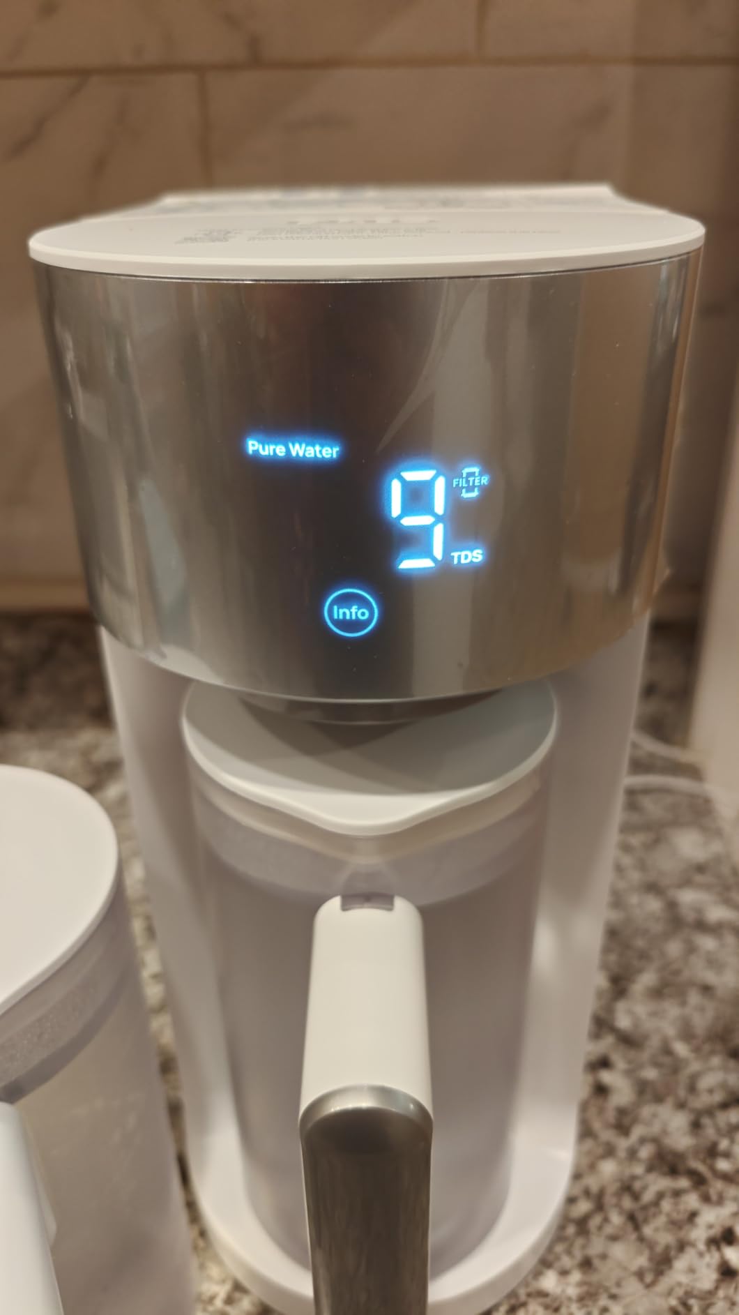 DREO Reverse Osmosis Water Filter Countertop, RO Filtration System, 3:1 Pure to Drain, TDS & Filter Life & Autofill Pitcher, Installation-Free, Self-Cleaning Water Purifier, RO Water Filter customer photo 1