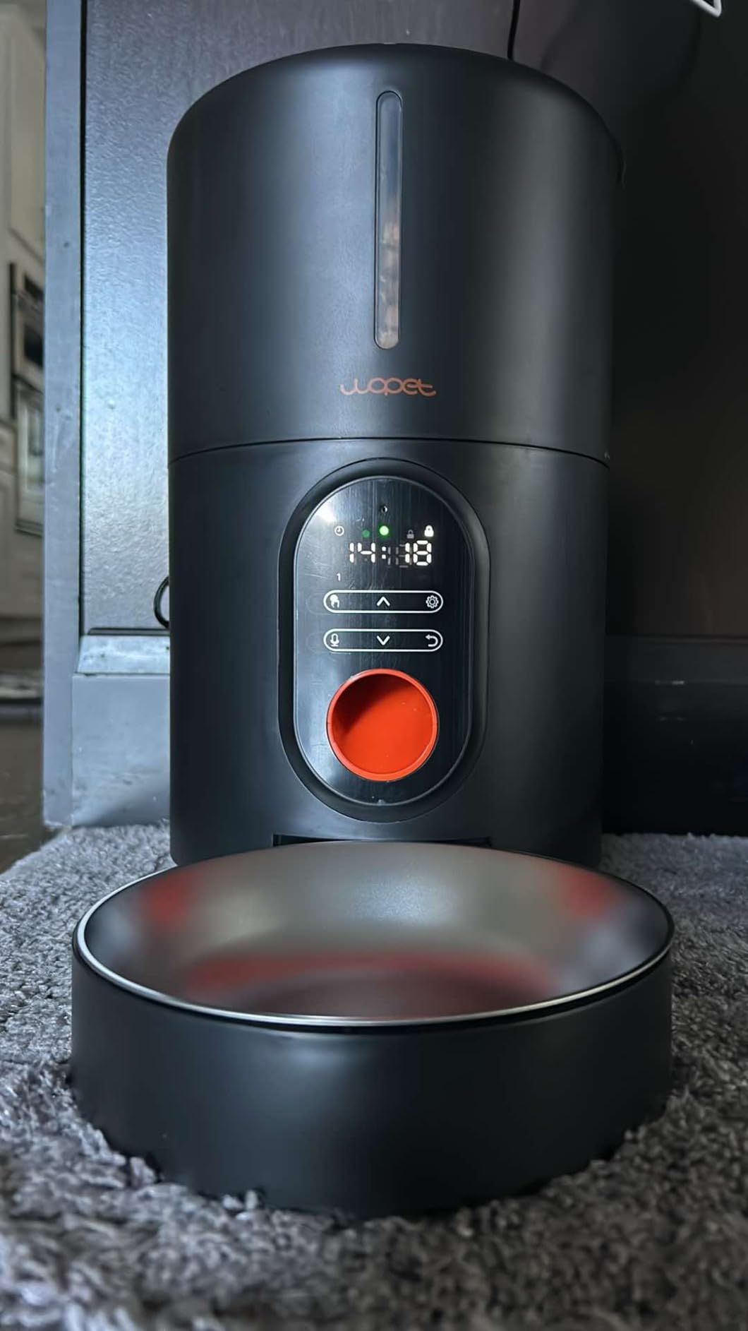 WOPET Automatic Dog Feeder with Camera,1080P HD Video with Night Vision, 5GHz/2.4GHz Dog Food Dispenser with App Control, 4GB SD Card, 2-Way Audio for Cats & Dogs customer photo 1